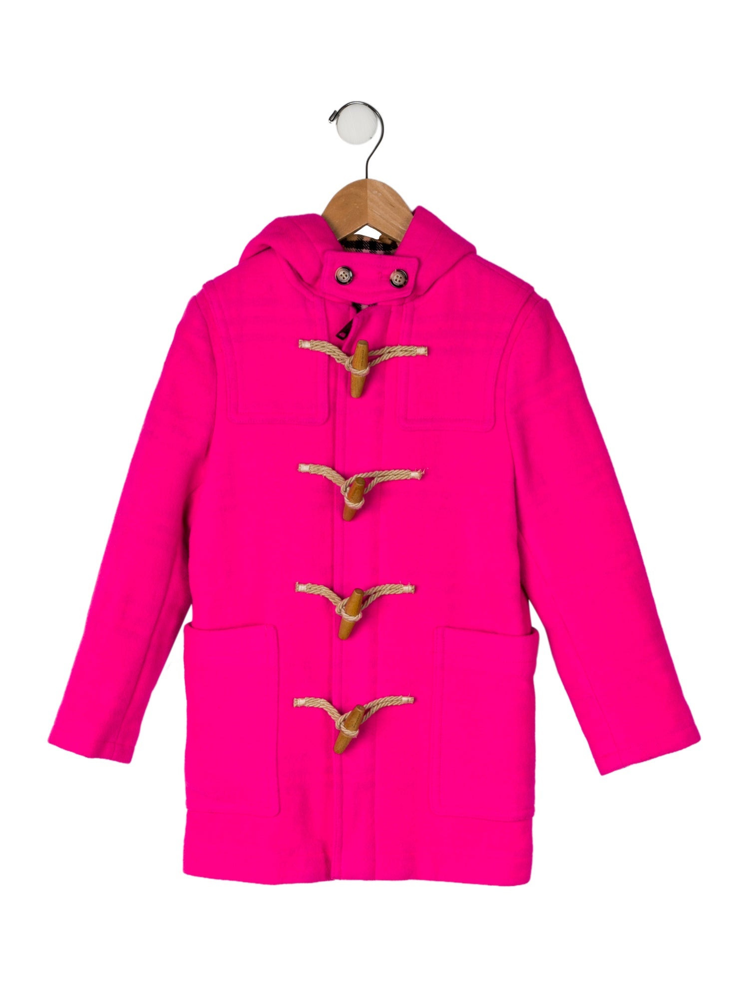 Burberry Hooded Wool Coat