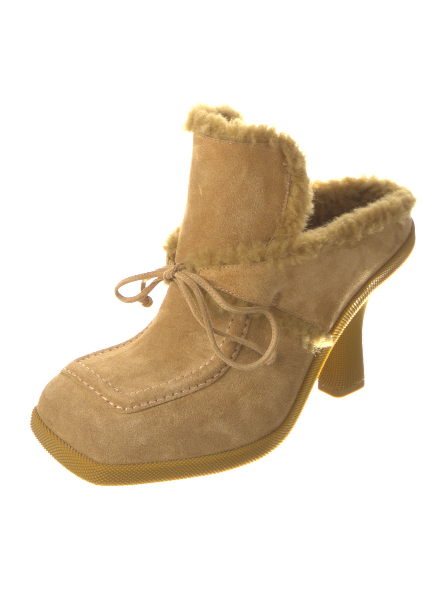 Burberry Shearling Mules w/ Tags
