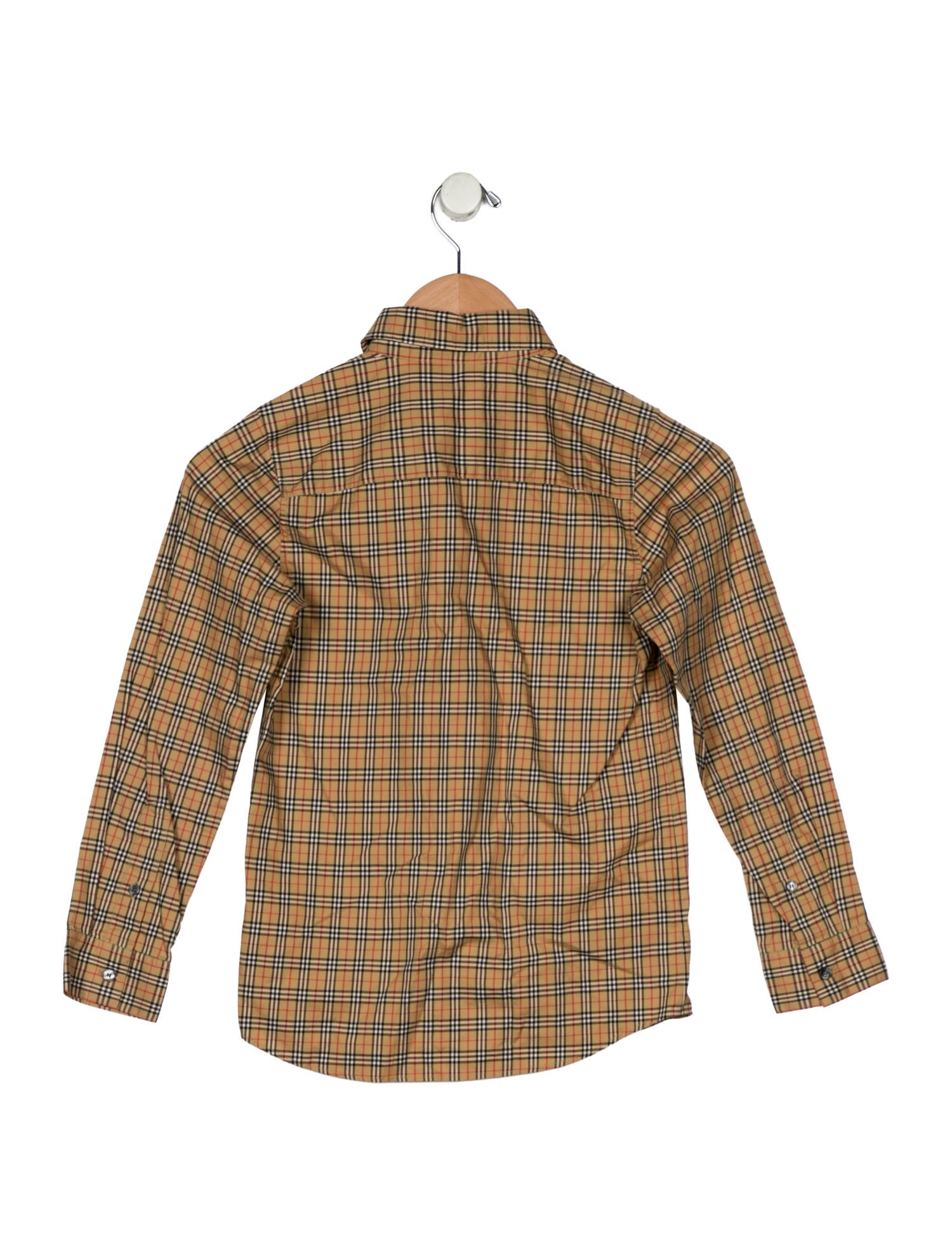 Burberry Boys' Vintage Check Long Sleeve Button Up Shirt