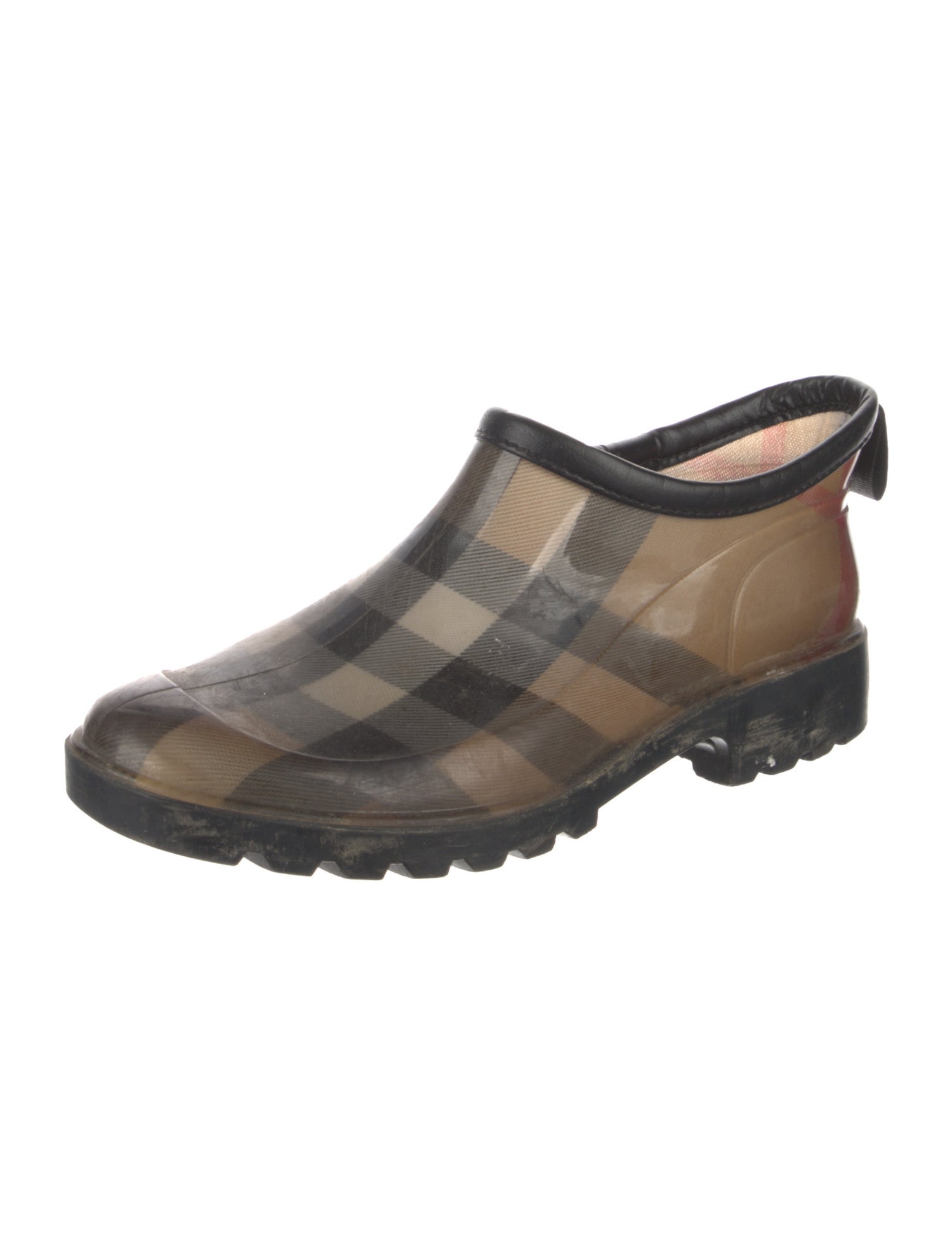 Burberry House Check Pattern Rubber Rain Boots
