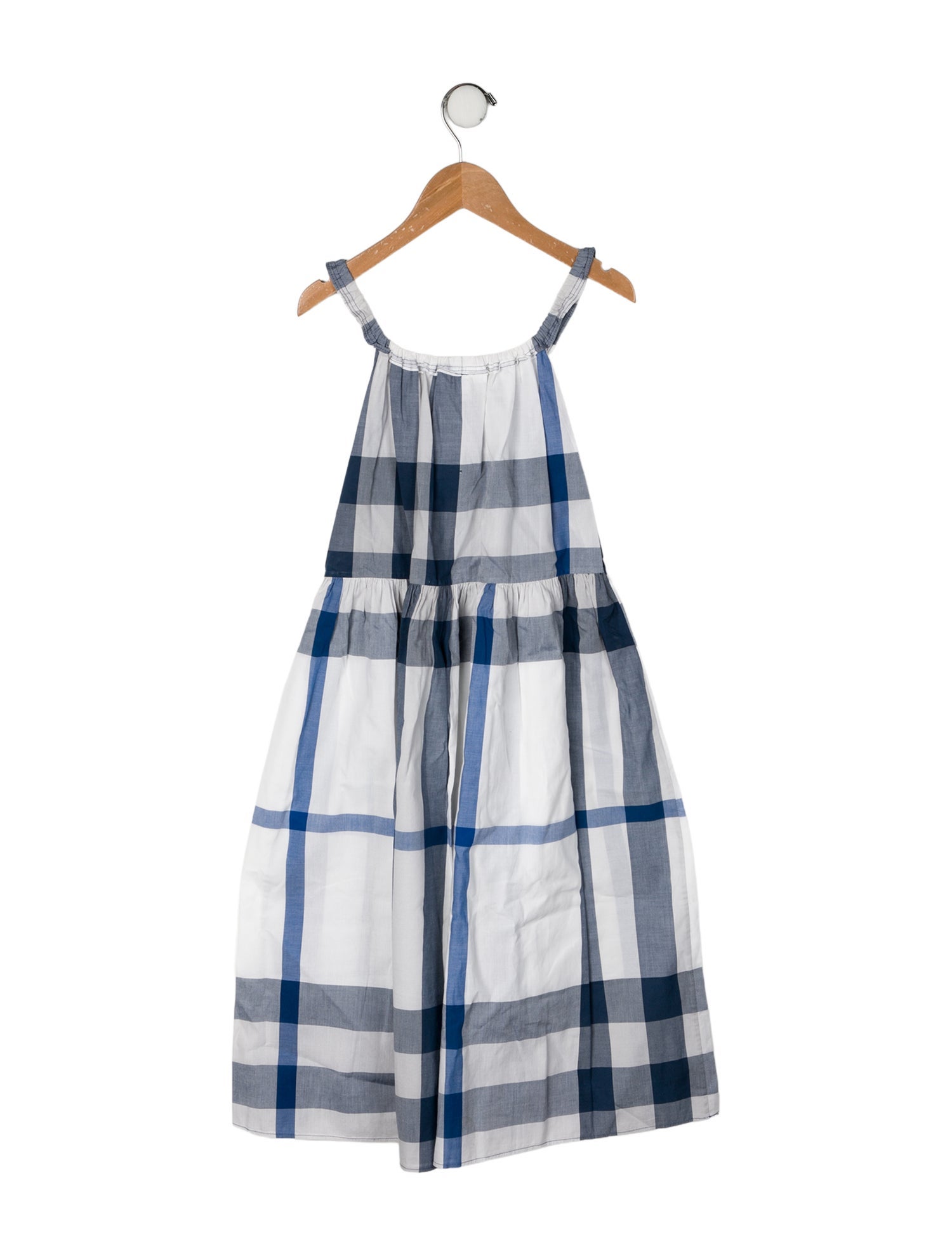 Burberry Cotton Plaid Sleeveless Dress