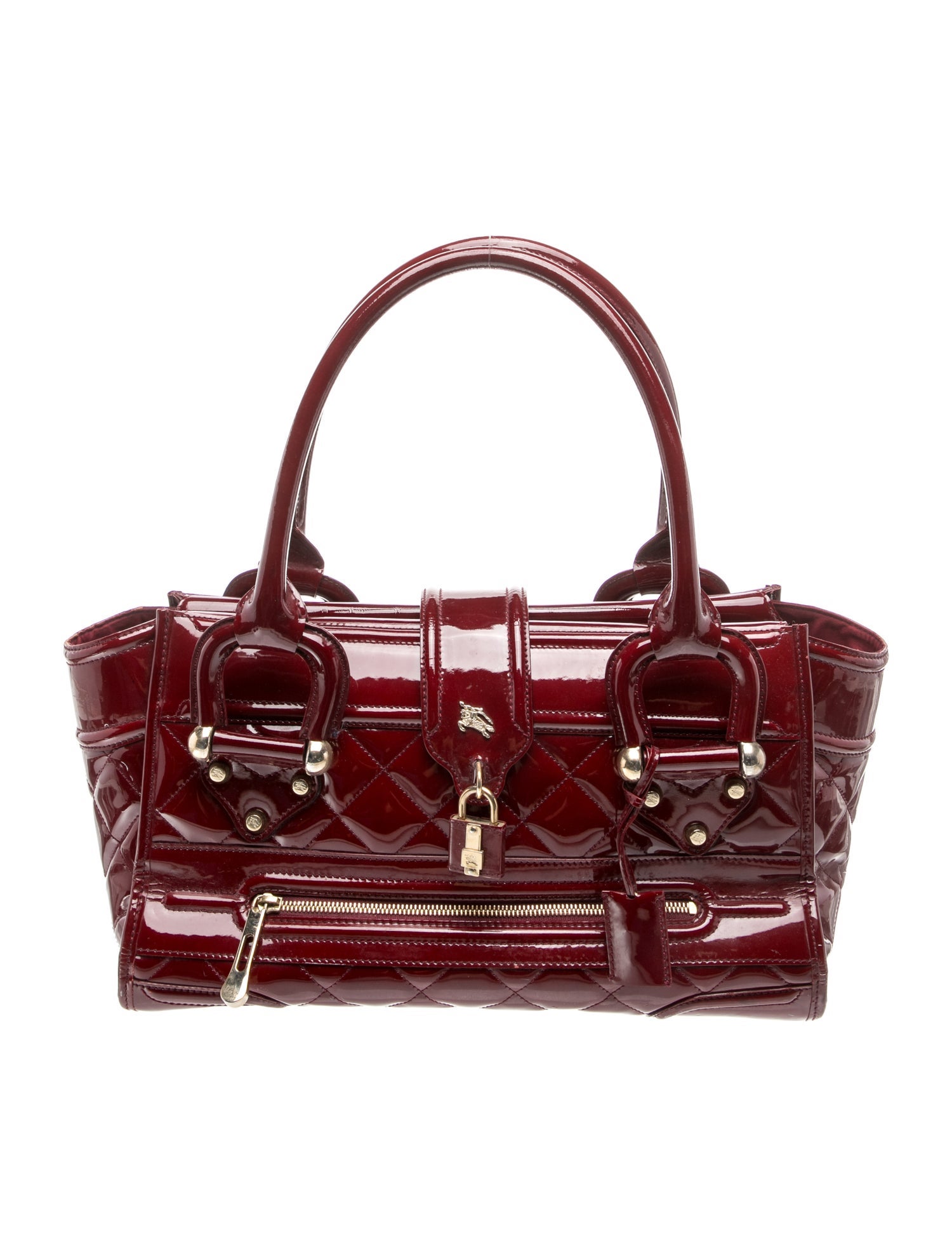 Burberry Patent Leather Shoulder Bag