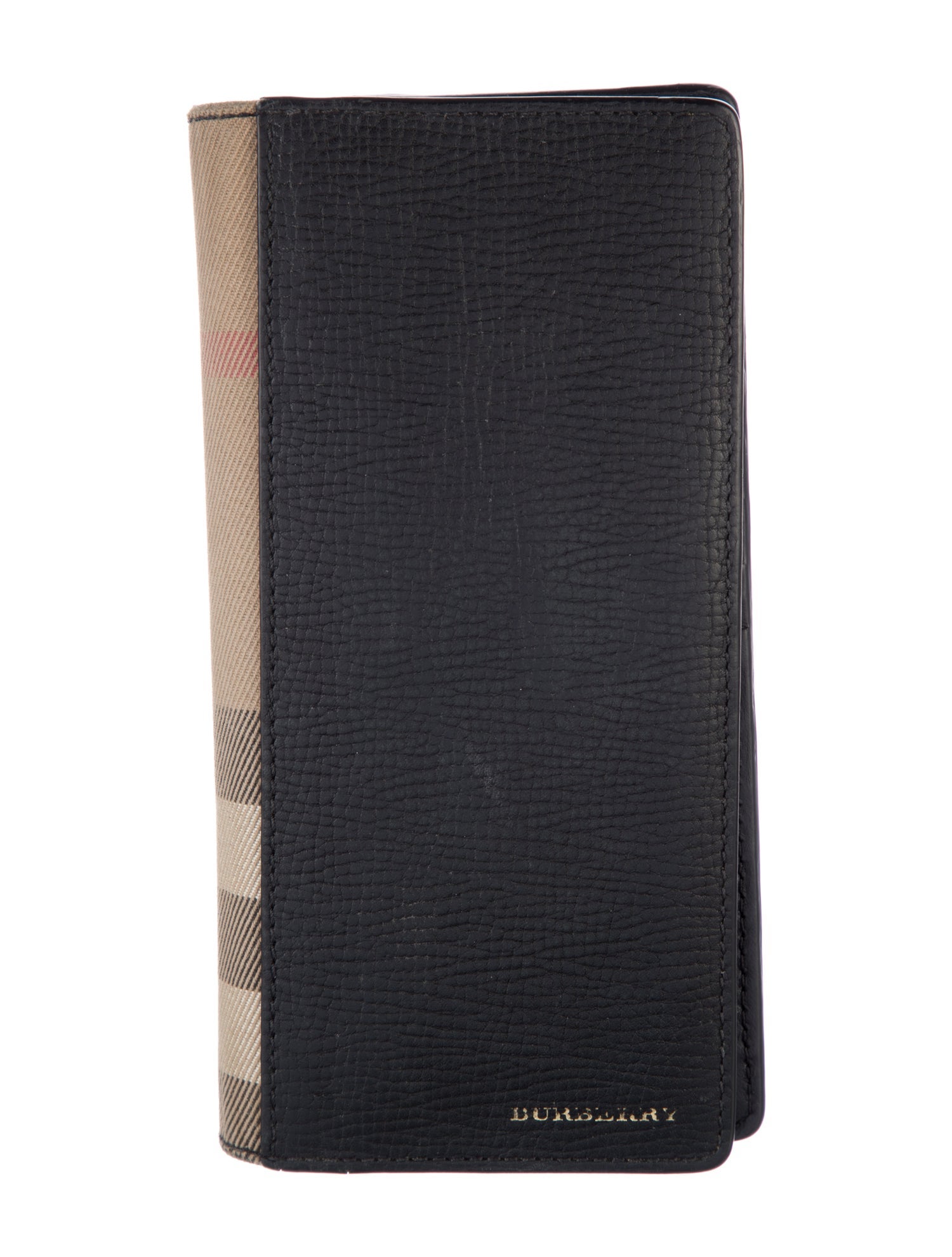 Burberry House Check Pattern Leather Wallet