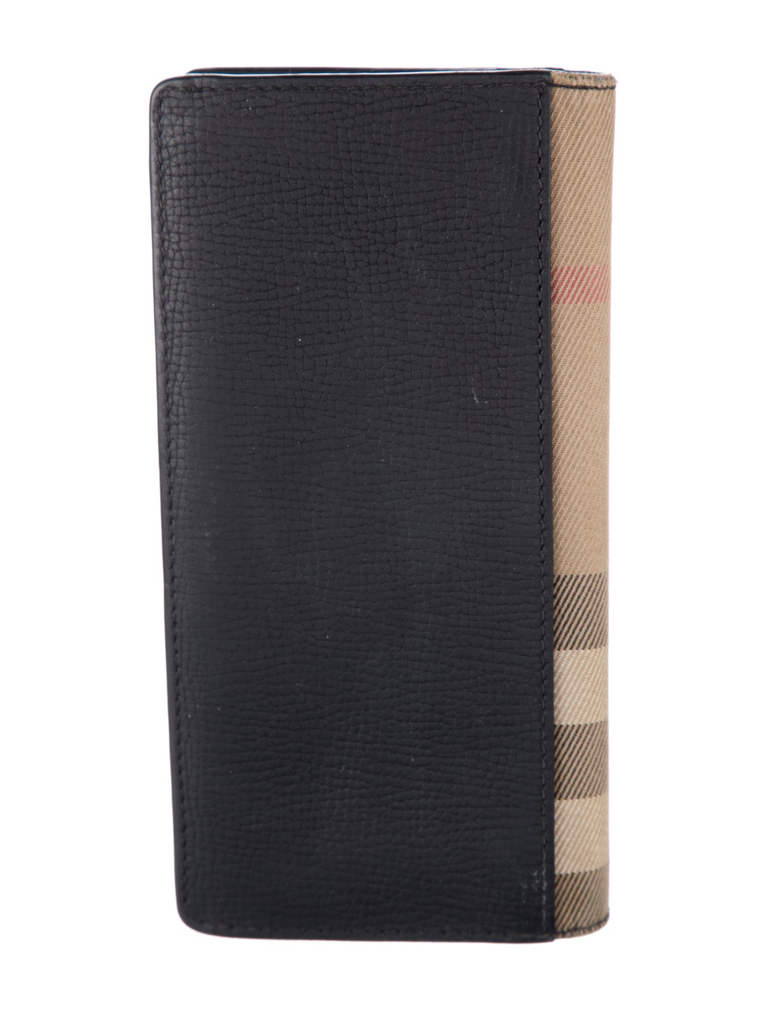 Burberry House Check Pattern Leather Wallet