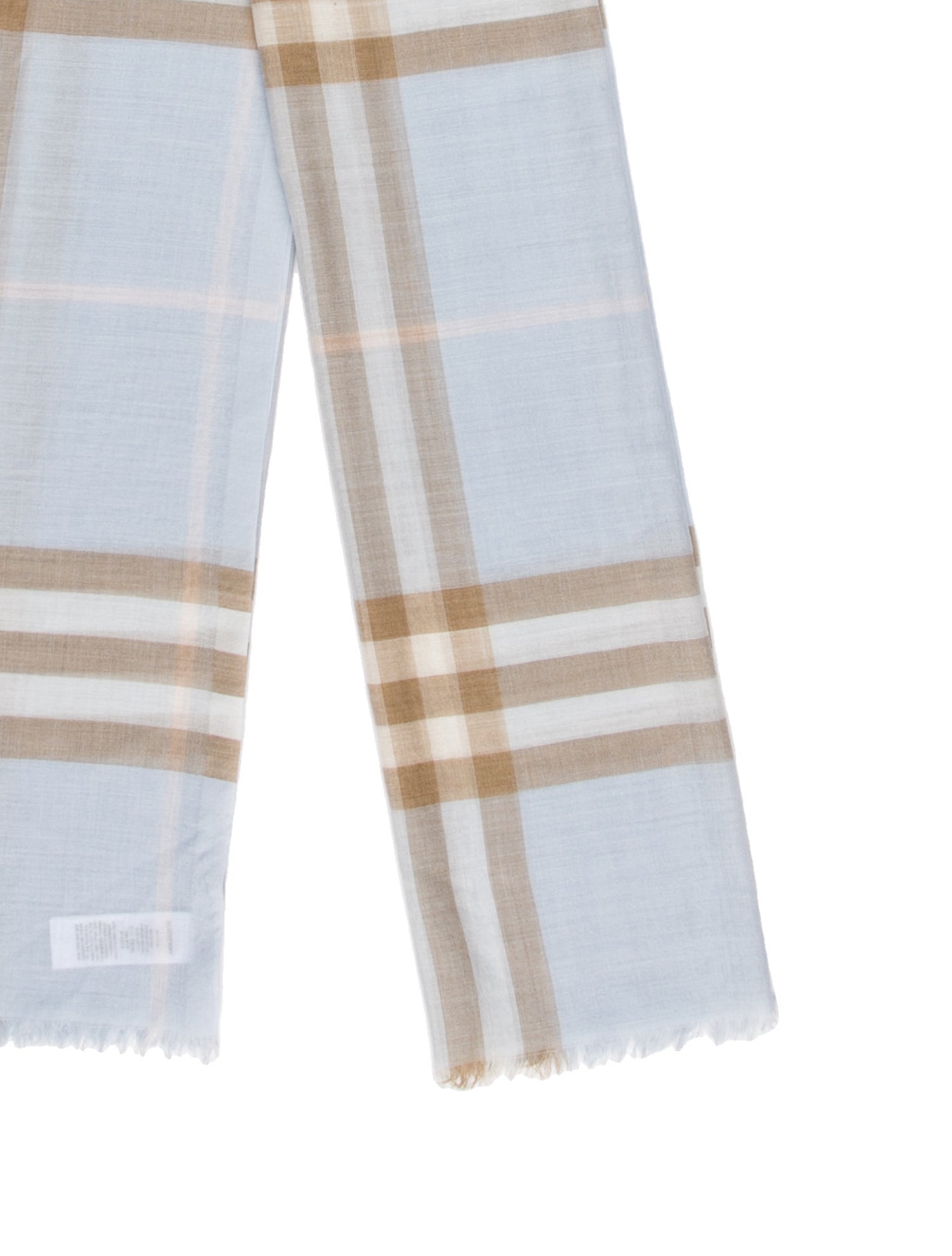 Burberry Wool Nova Check Pattern Scarf