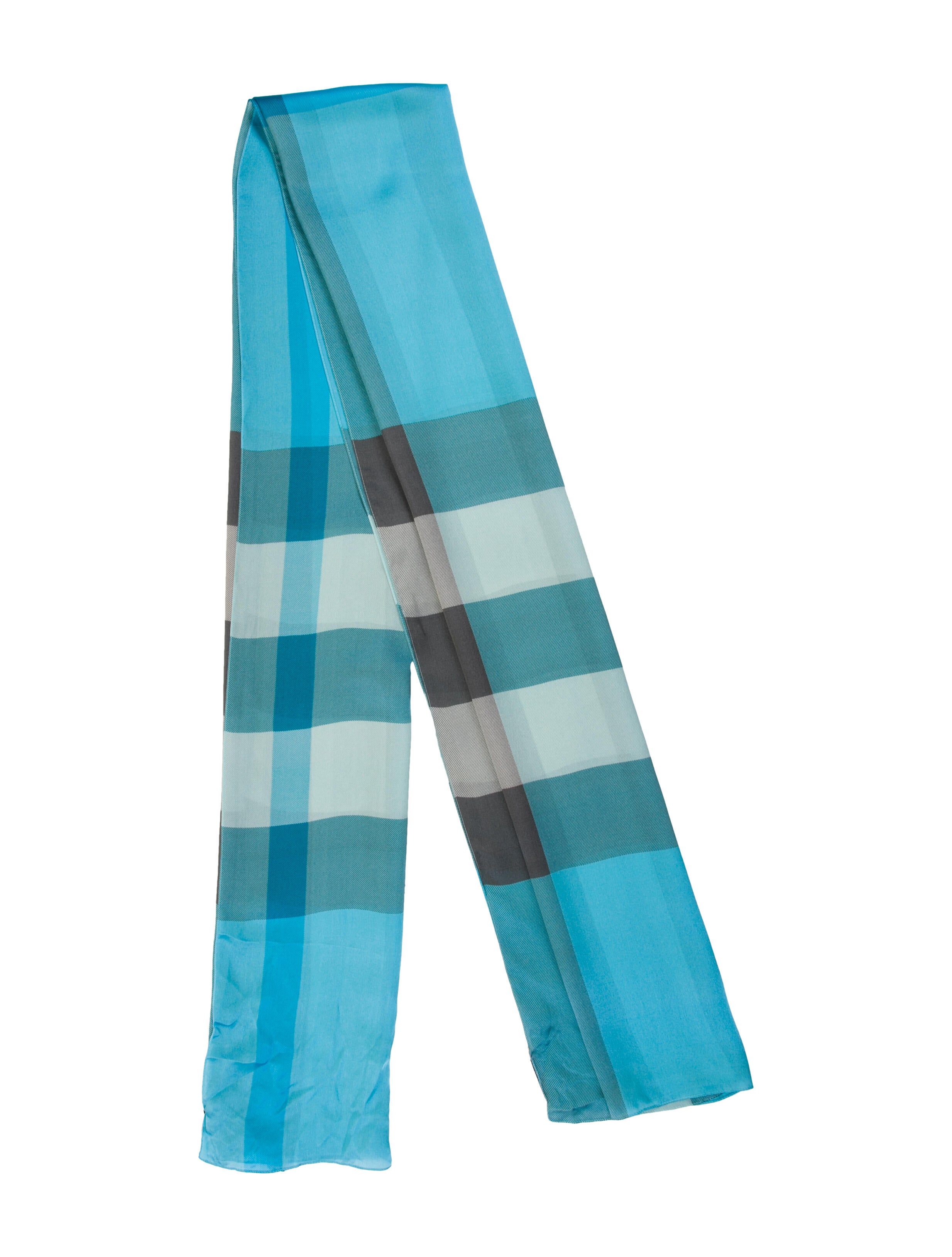 Burberry Silk Striped Scarf w/ Tags