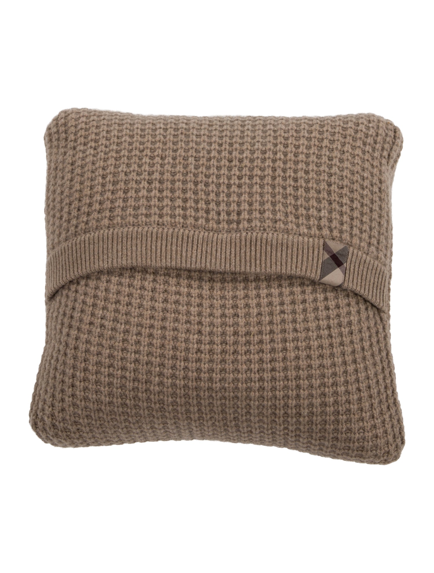 Burberry Cashmere Knit Throw Pillow