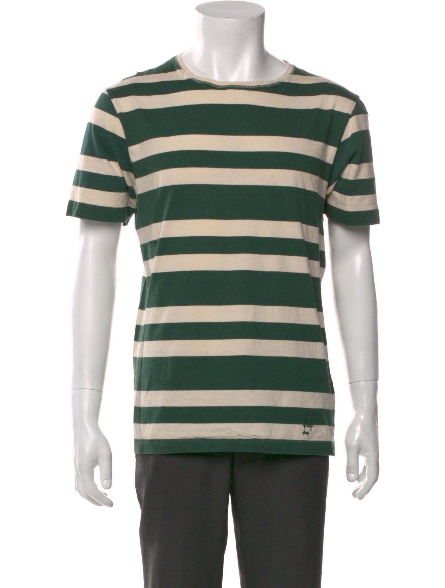 Burberry Striped Crew Neck T-Shirt