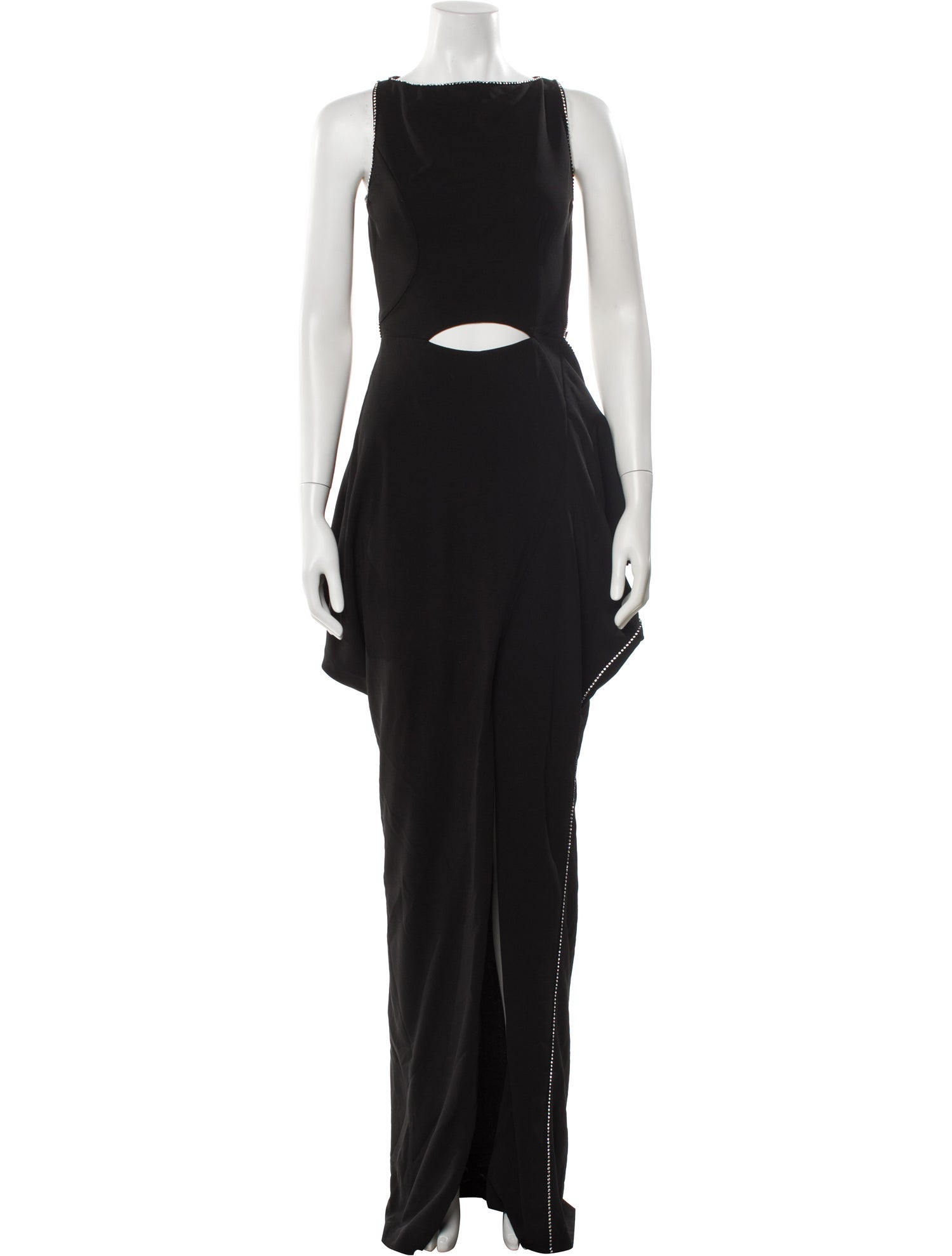 Burberry Bateau Neckline Long Dress