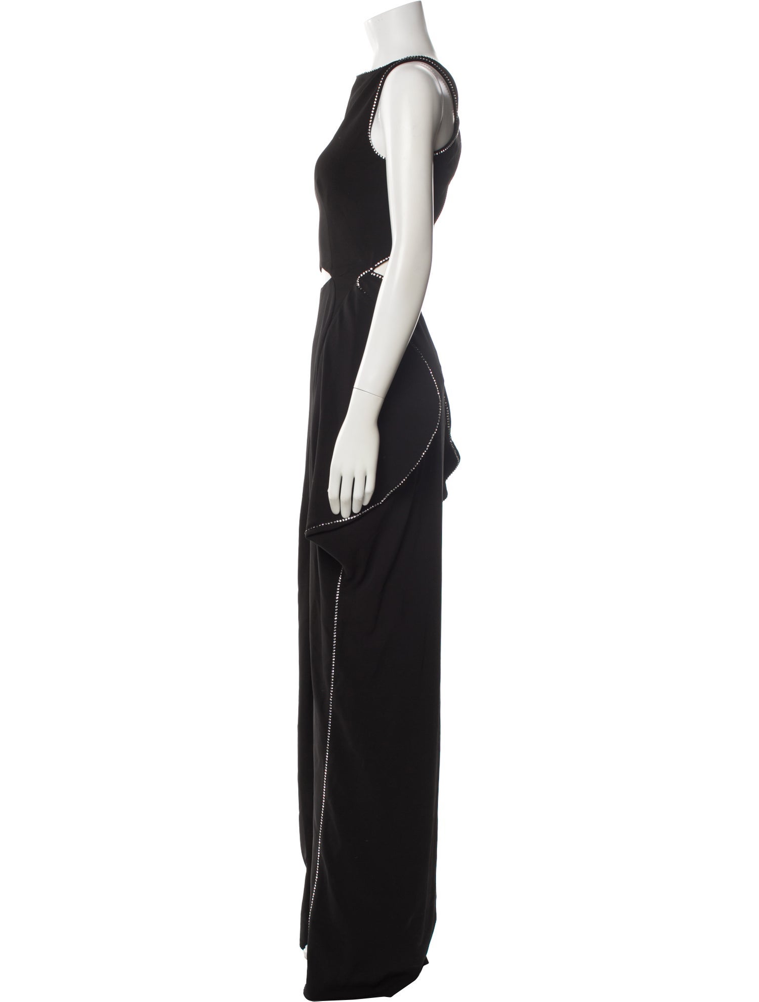 Burberry Bateau Neckline Long Dress