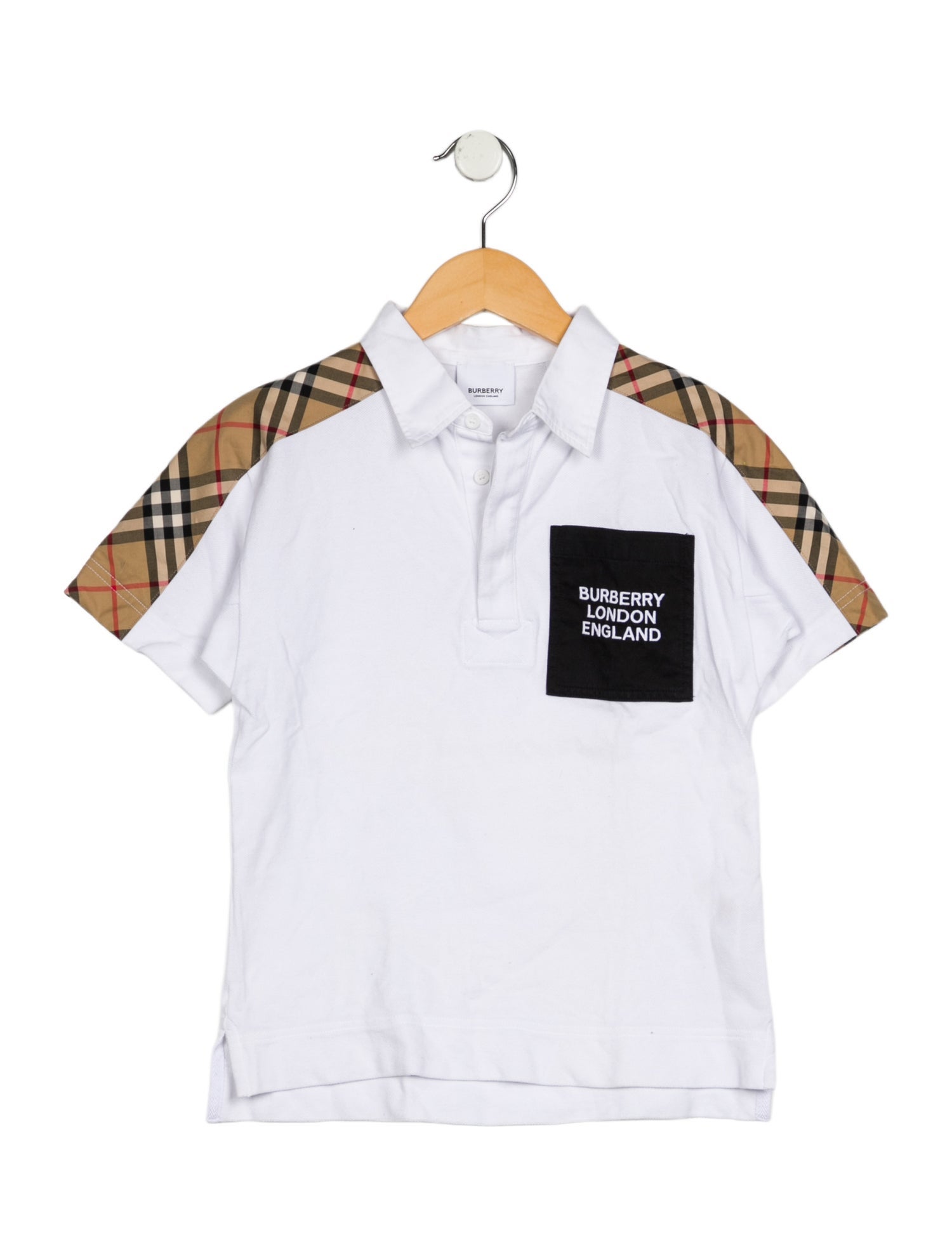 Burberry Kids Nova Trim Polo Shirt