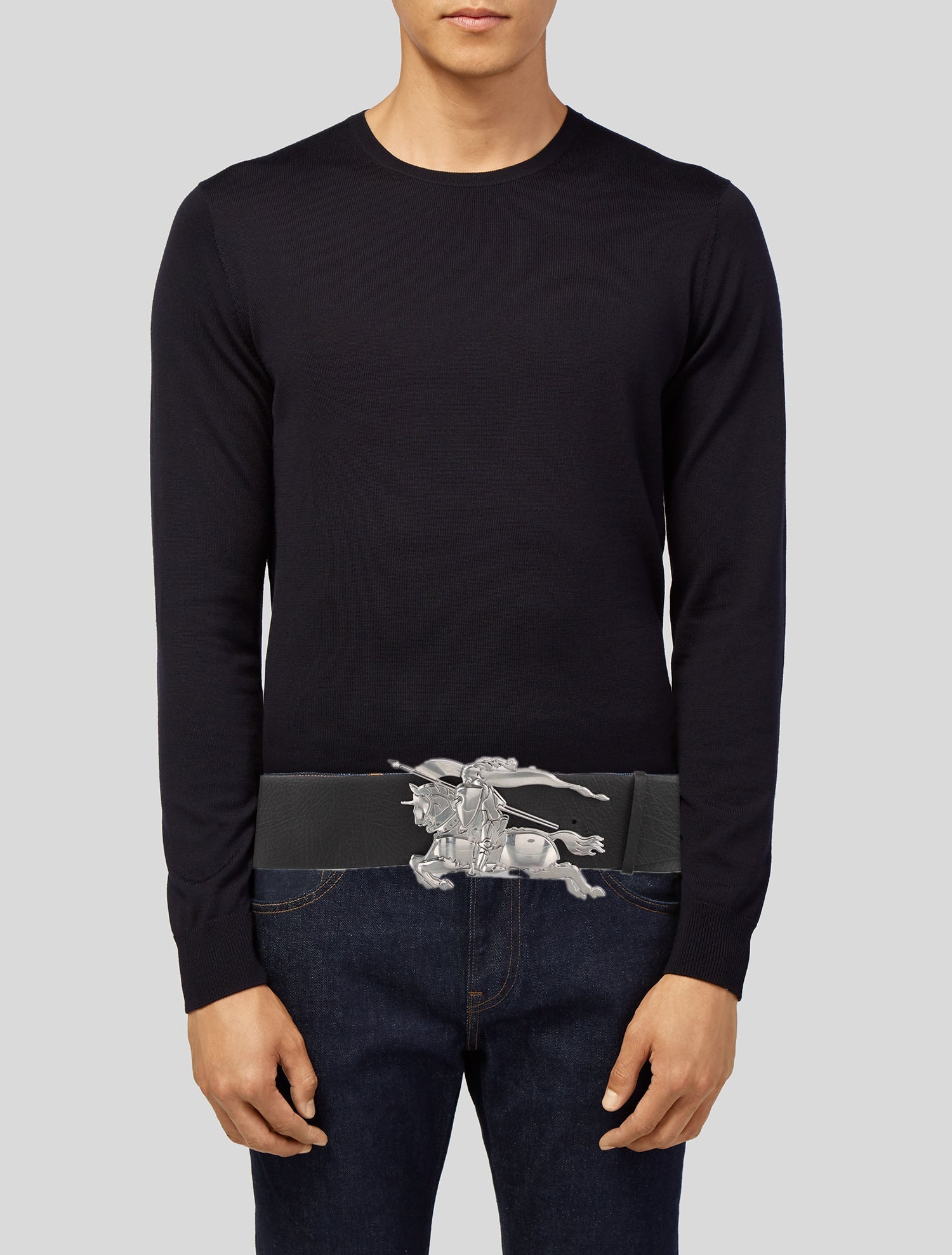 Burberry Wide Leather Belt Kit