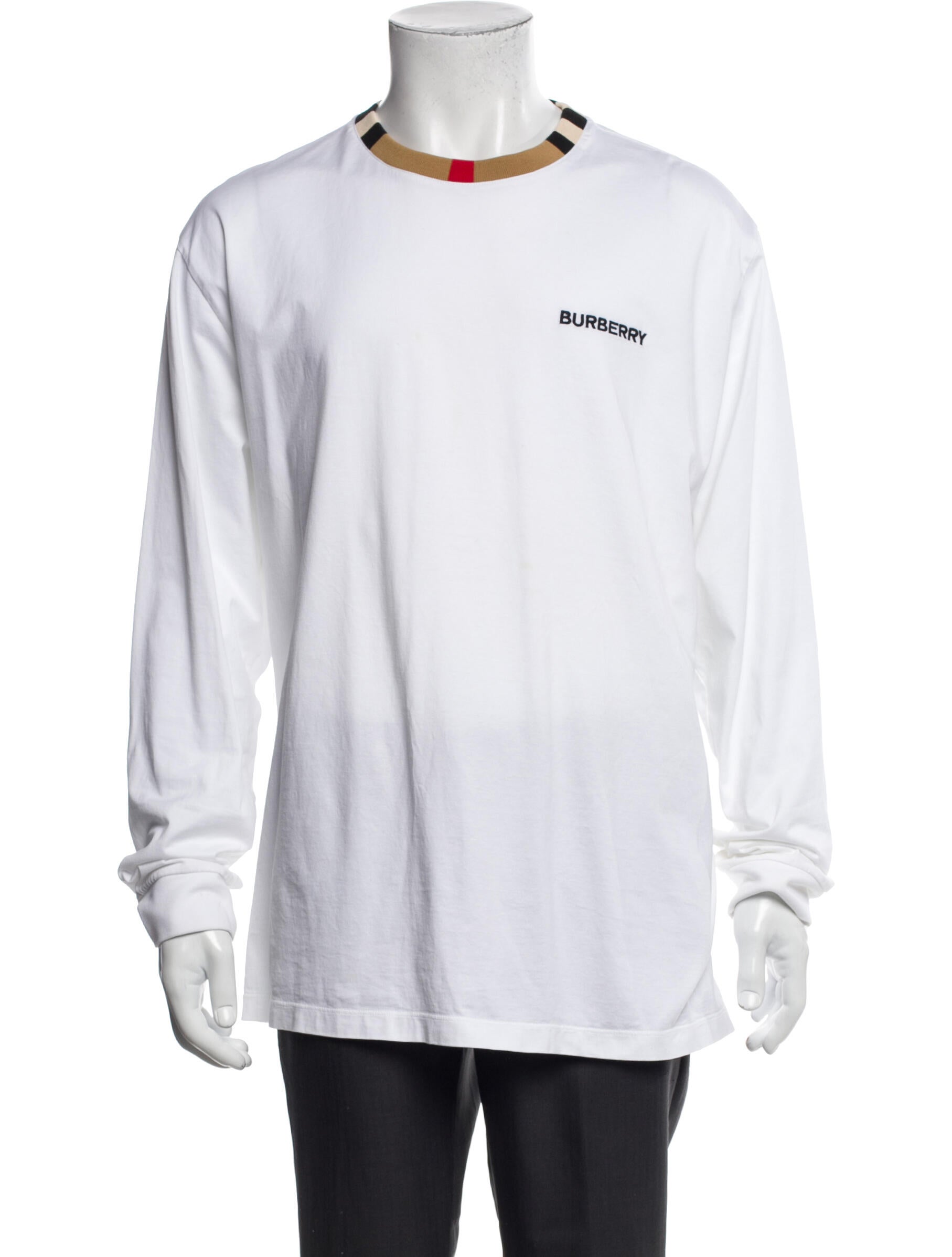 Burberry Graphic Print Crew Neck Henley