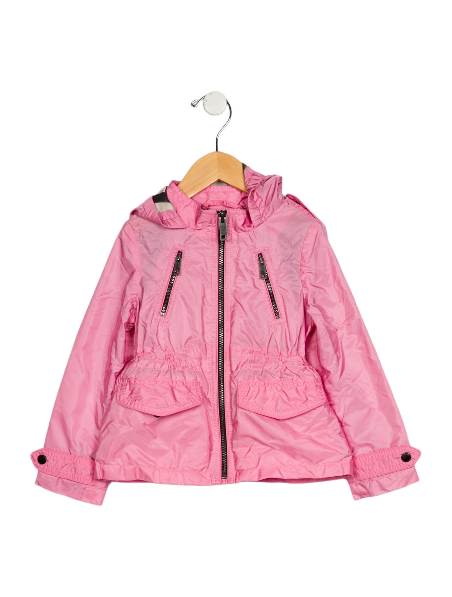 Burberry Pink casual jacket with zip closure
