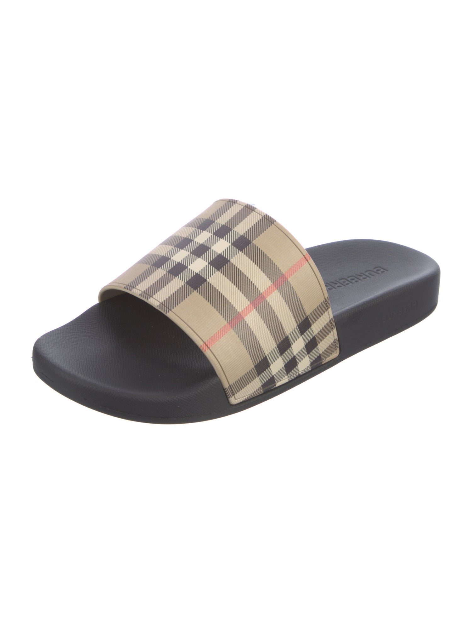 Burberry House Check Pattern Rubber Slides