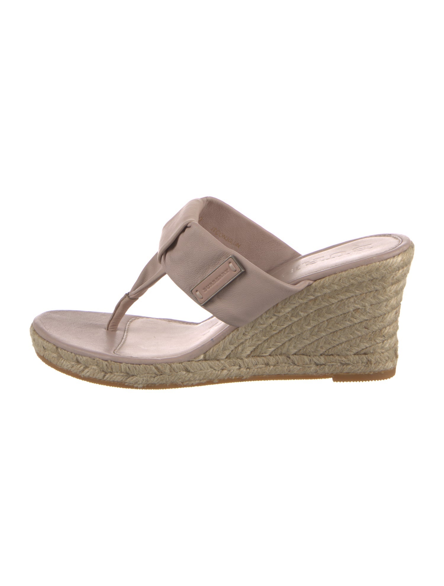 Burberry Leather Colorblock Pattern Espadrilles