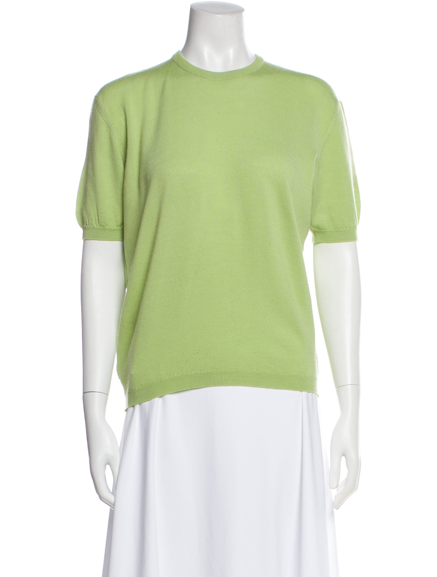 Burberry Merino Wool Crew Neck T-Shirt