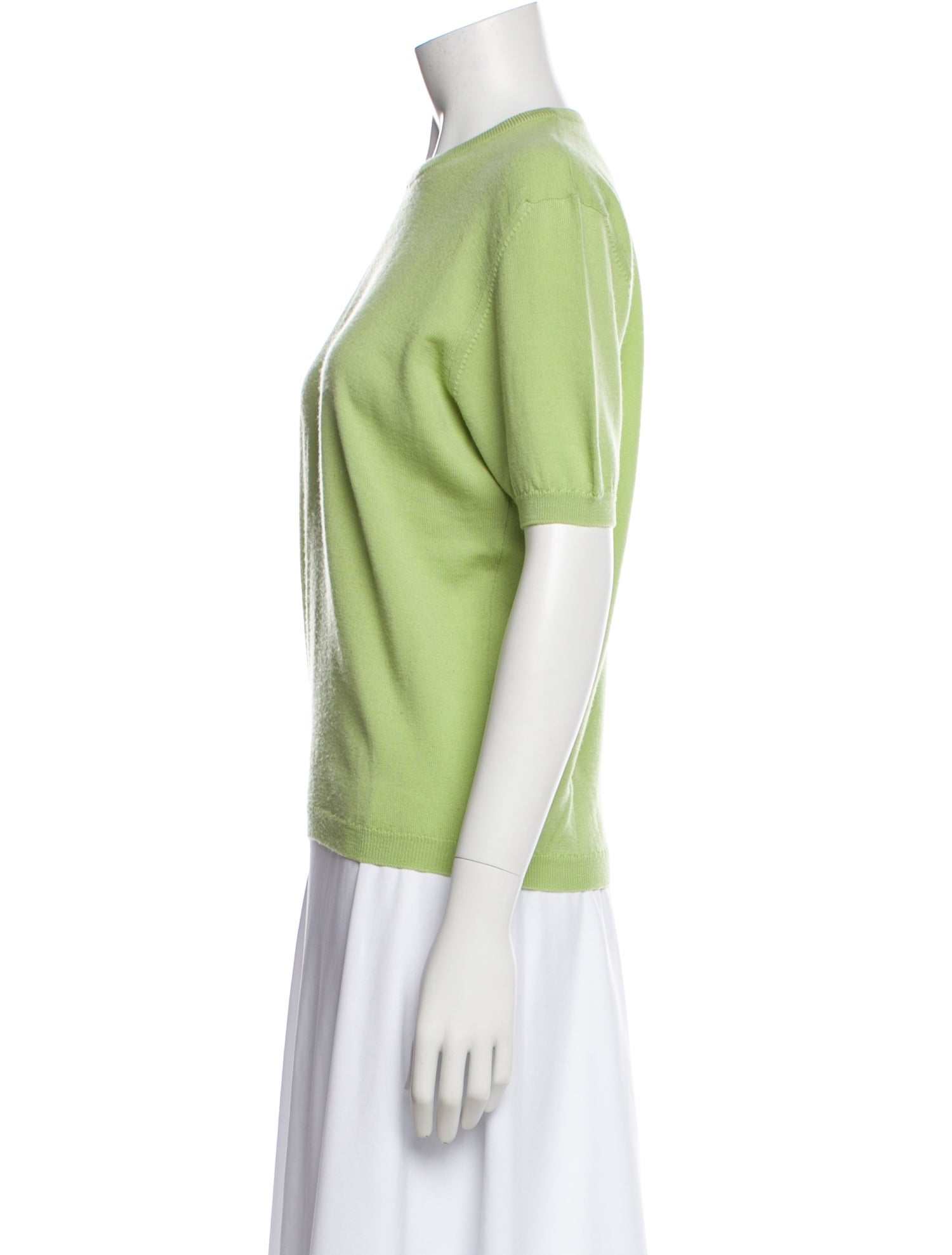 Burberry Merino Wool Crew Neck T-Shirt