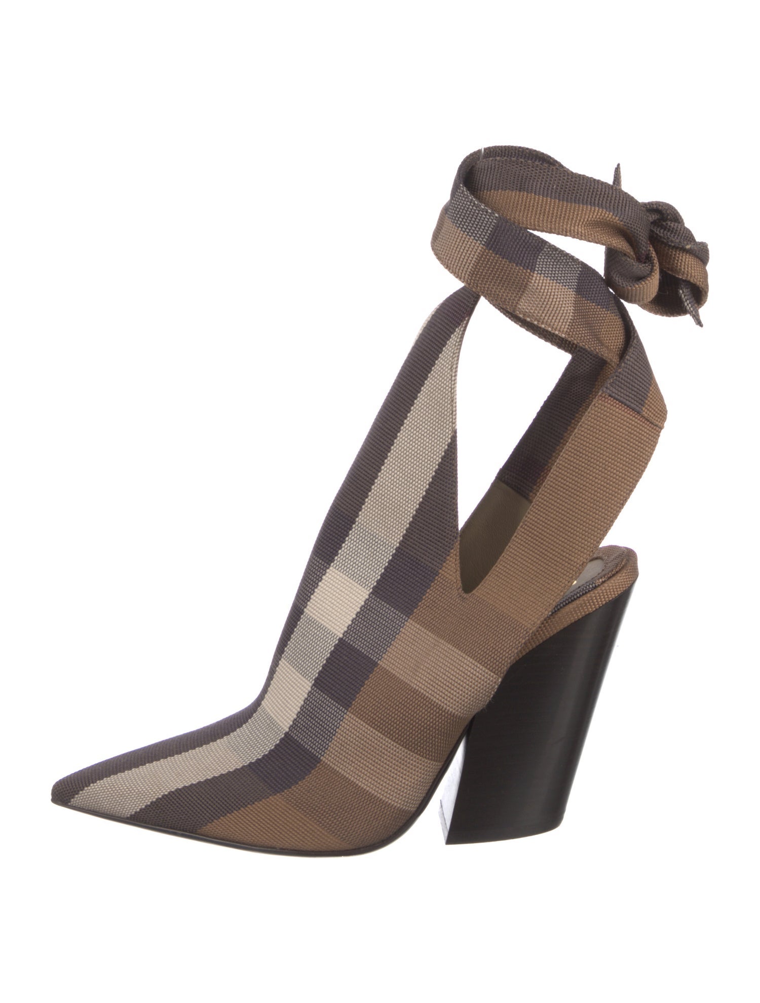 Burberry Super Nova Check Pattern Canvas Boots