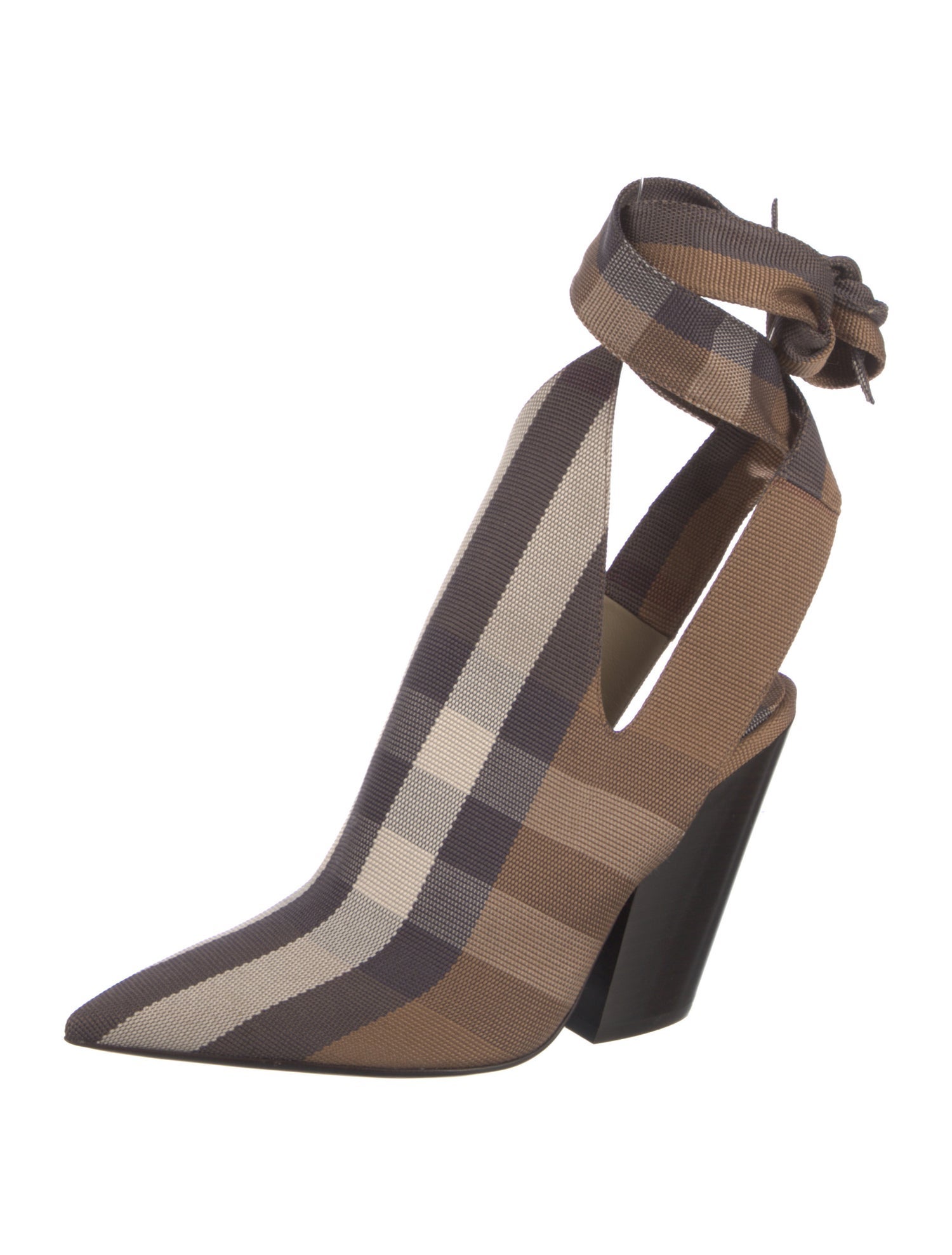Burberry Super Nova Check Pattern Canvas Boots