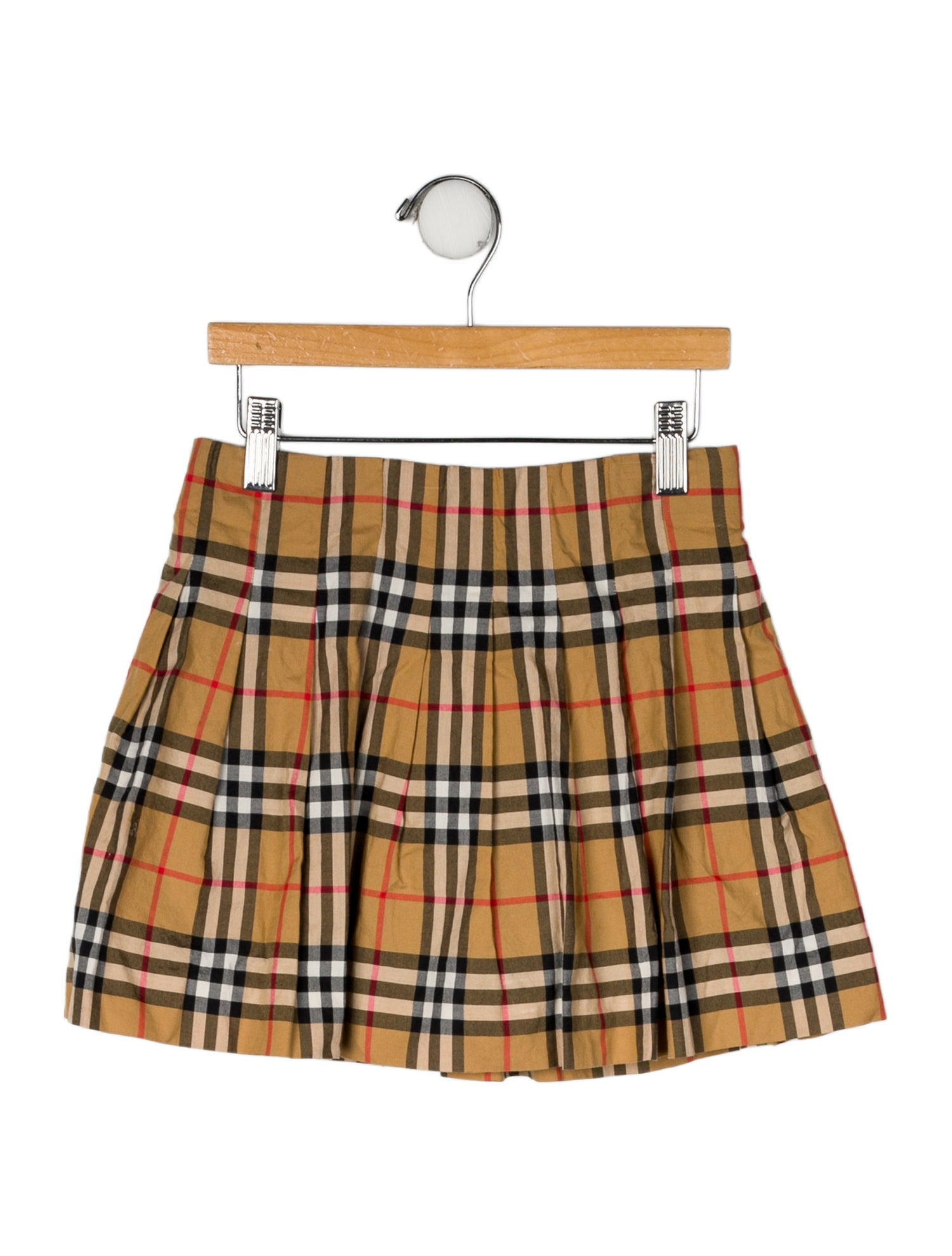 Burberry Cotton Nova Check Print Skirt