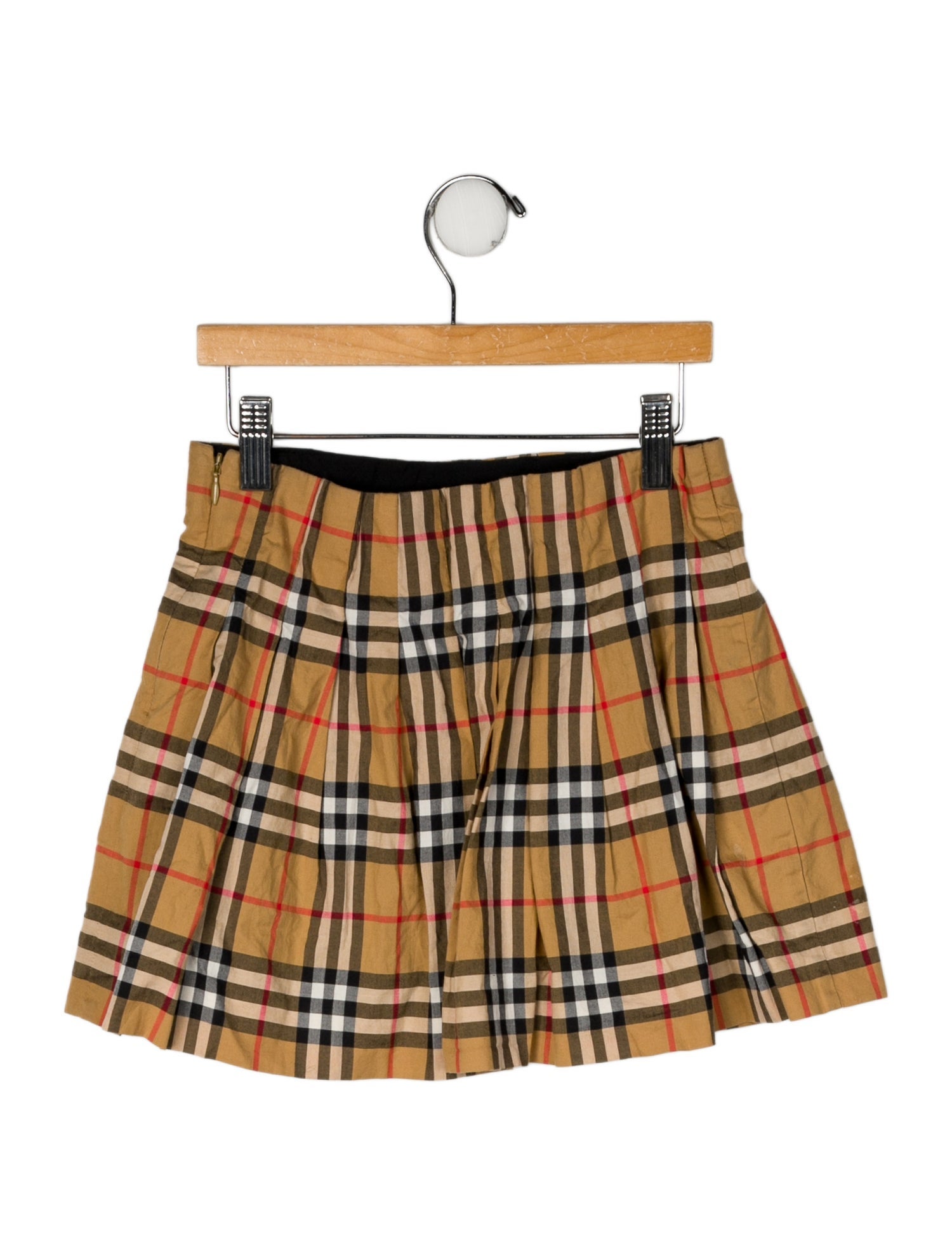 Burberry Cotton Nova Check Print Skirt