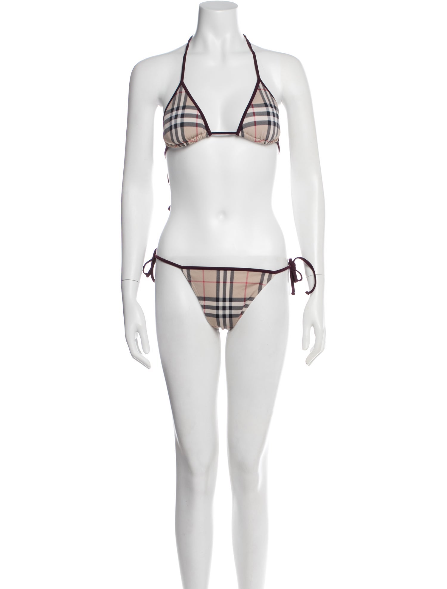 Burberry Plaid Print Bikini