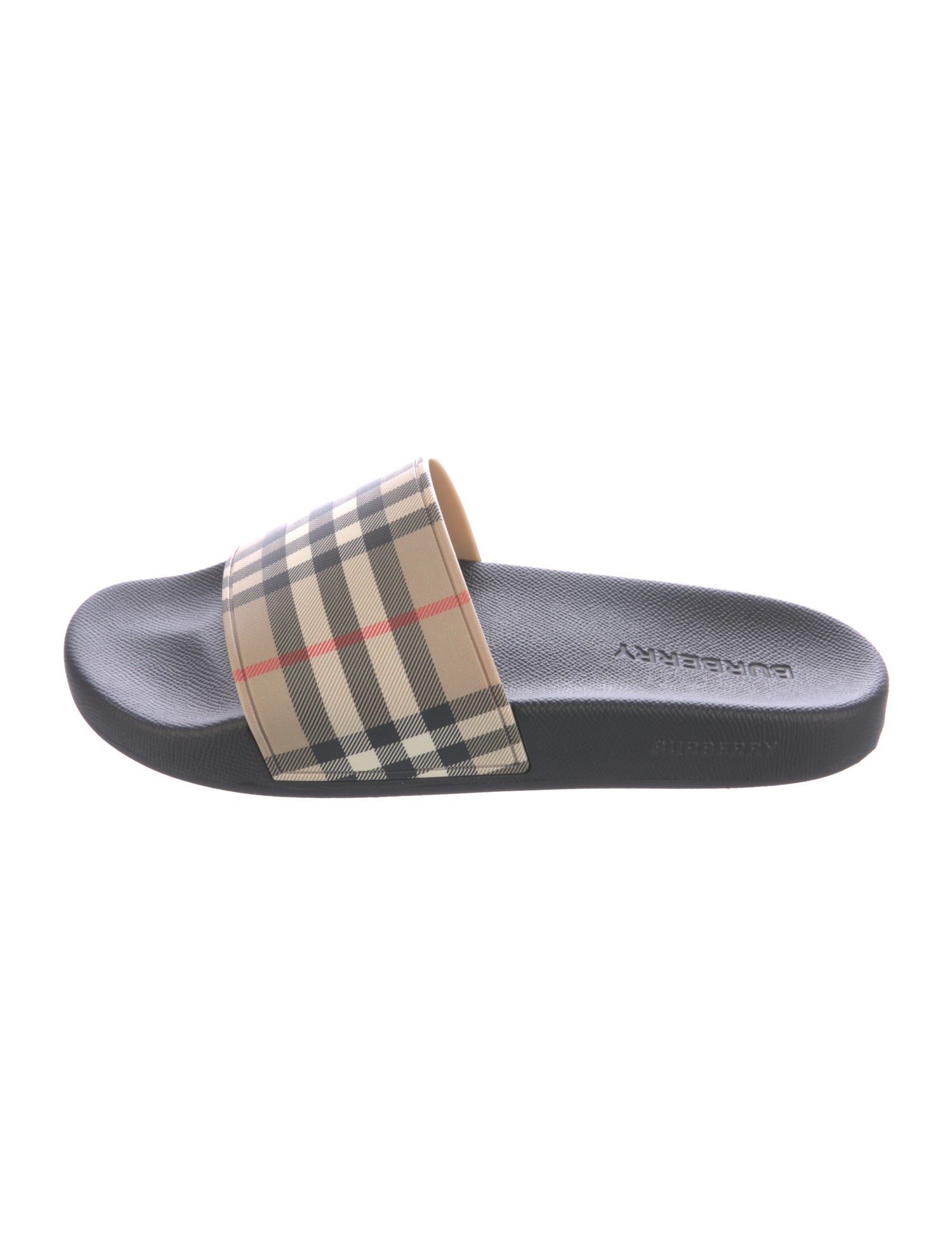 Burberry Nova Check Pattern Rubber Slides