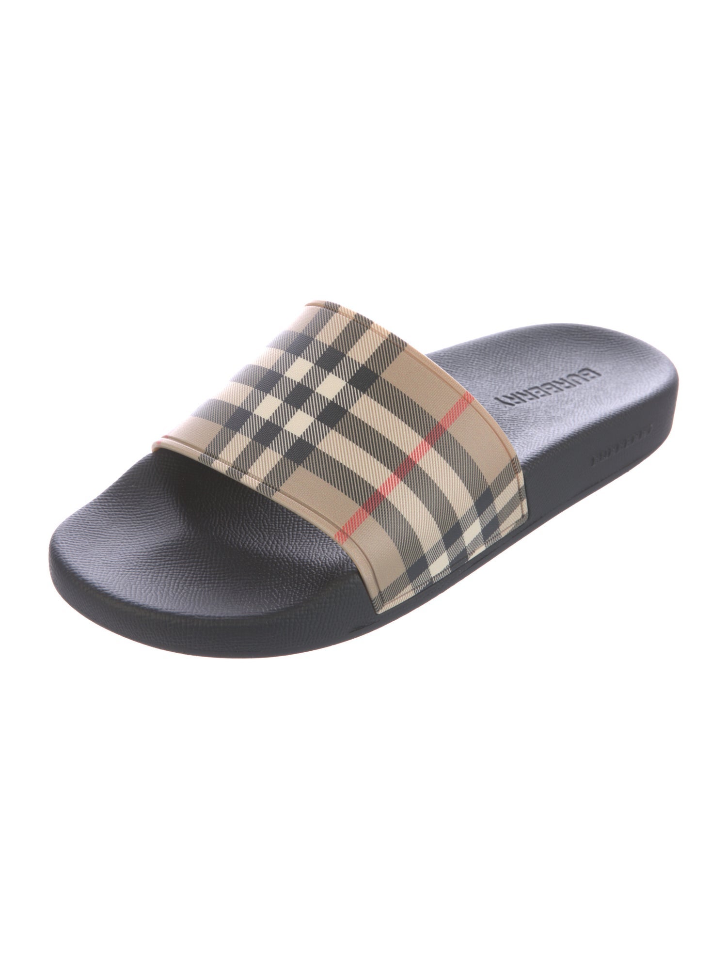 Burberry Nova Check Pattern Rubber Slides