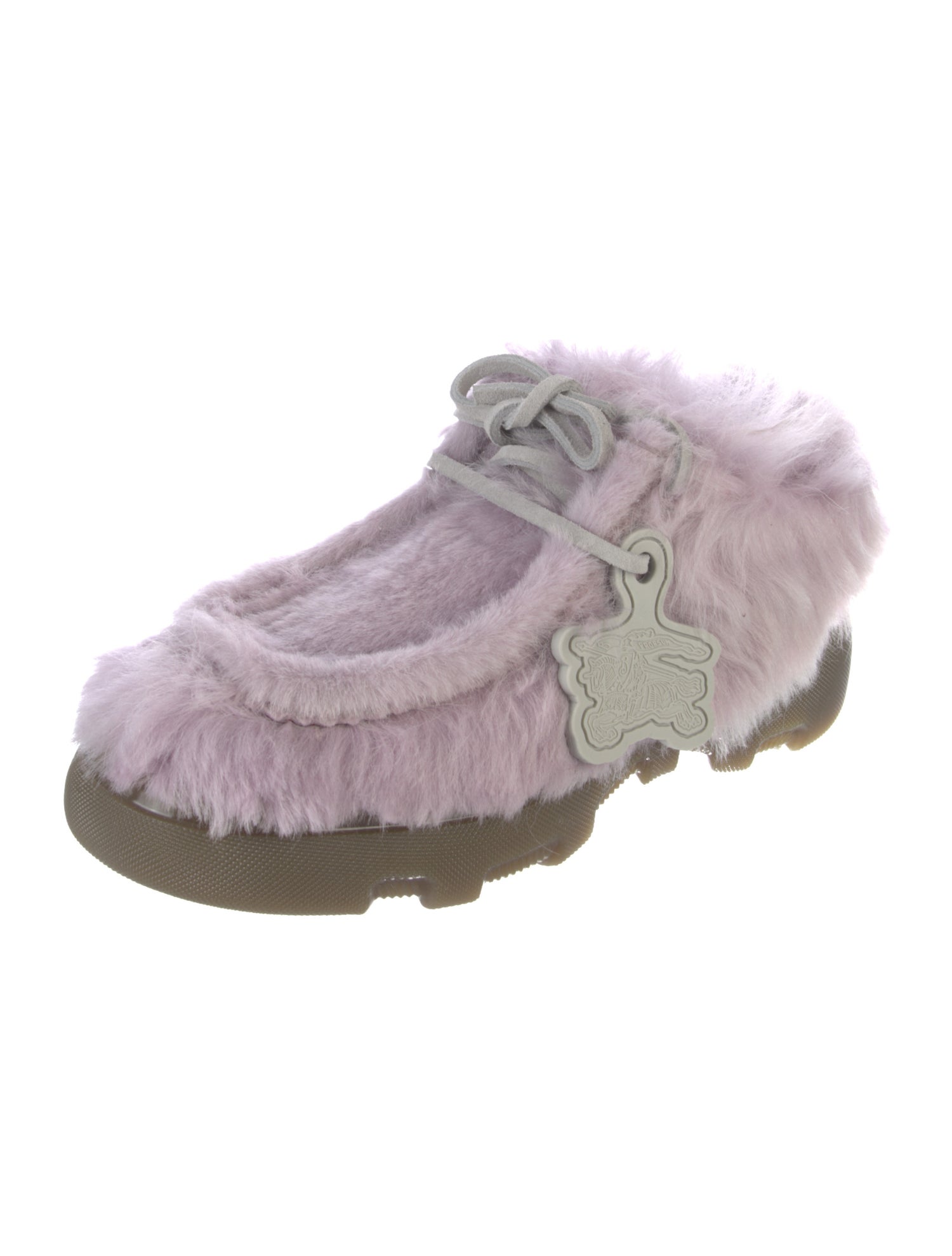 Burberry Fur Mules w/ Tags