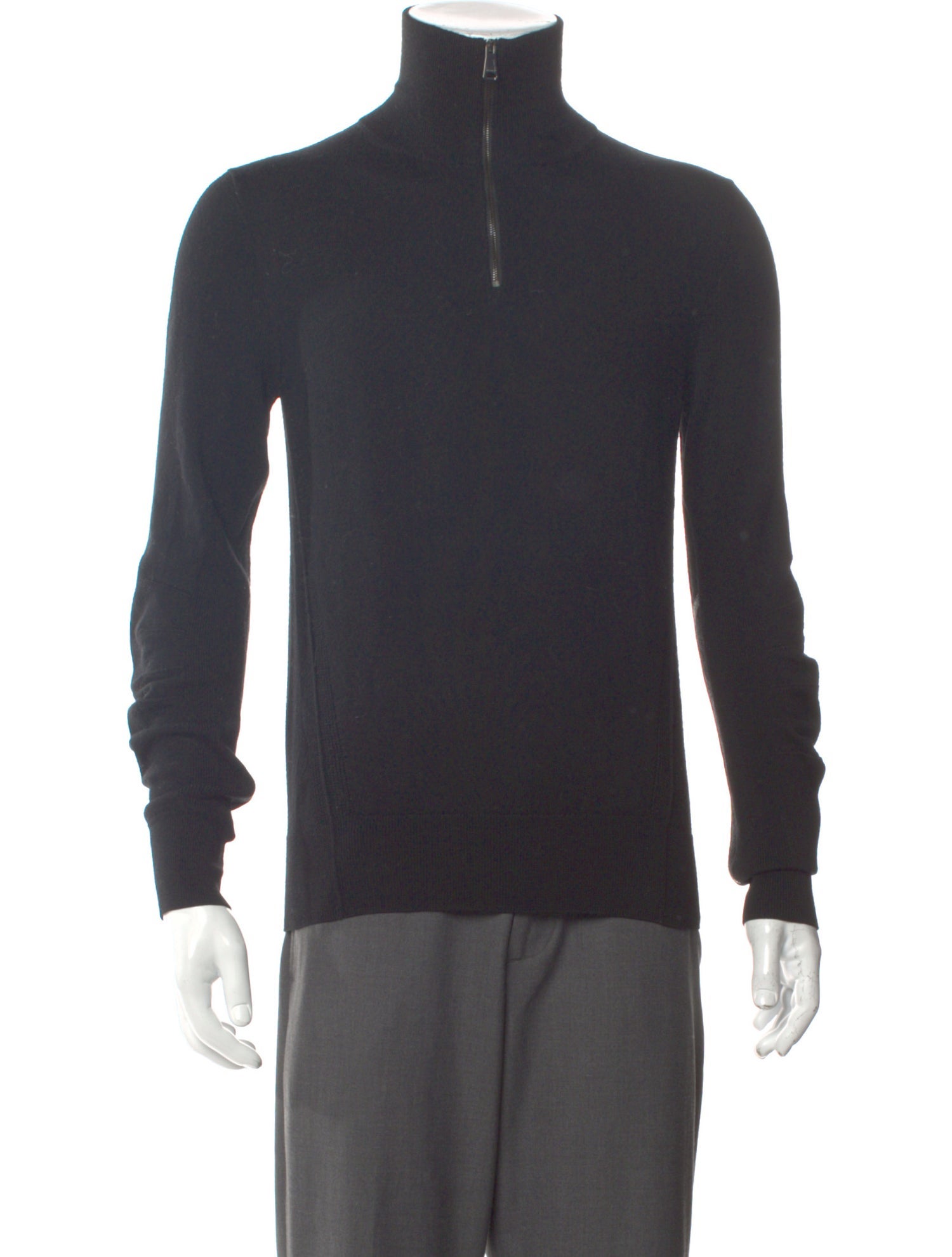 Burberry House Check Pattern Merino Wool Polo Sweater
