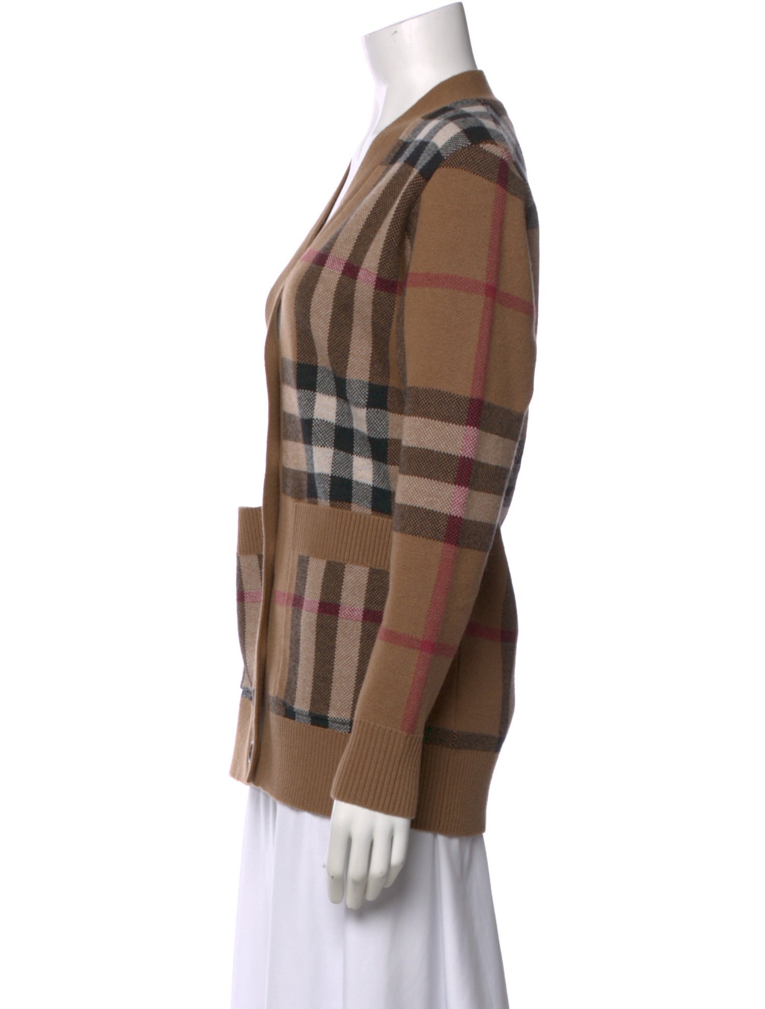 Burberry Wool Plaid Print Sweater