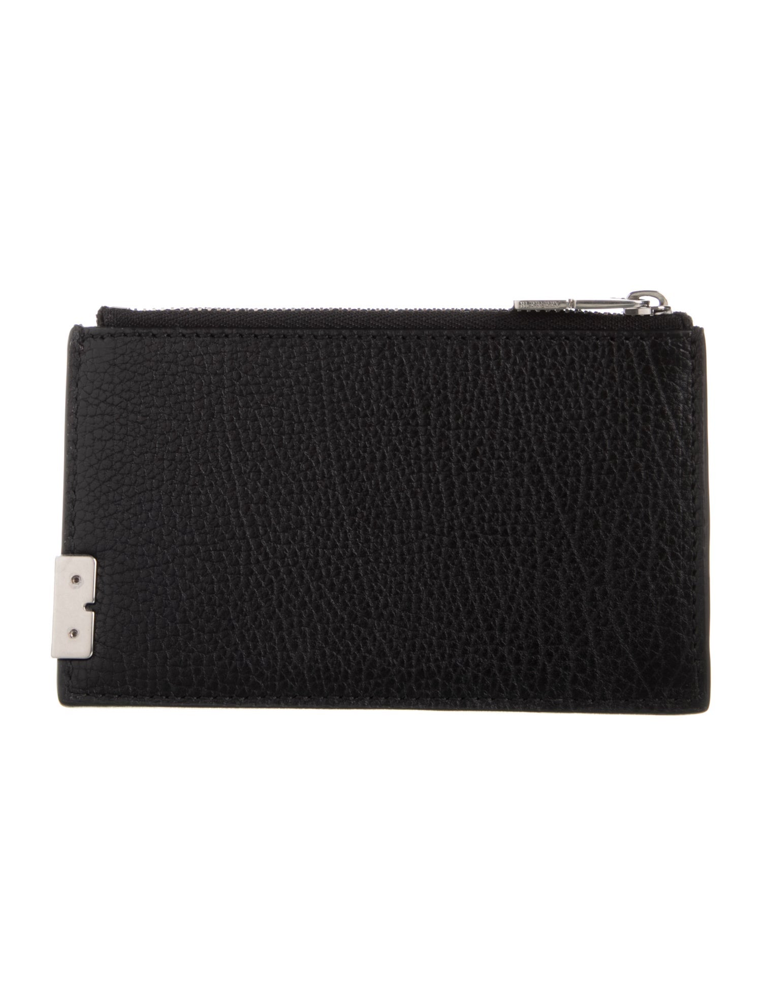 Burberry Zip Card Holder Leather Wallet