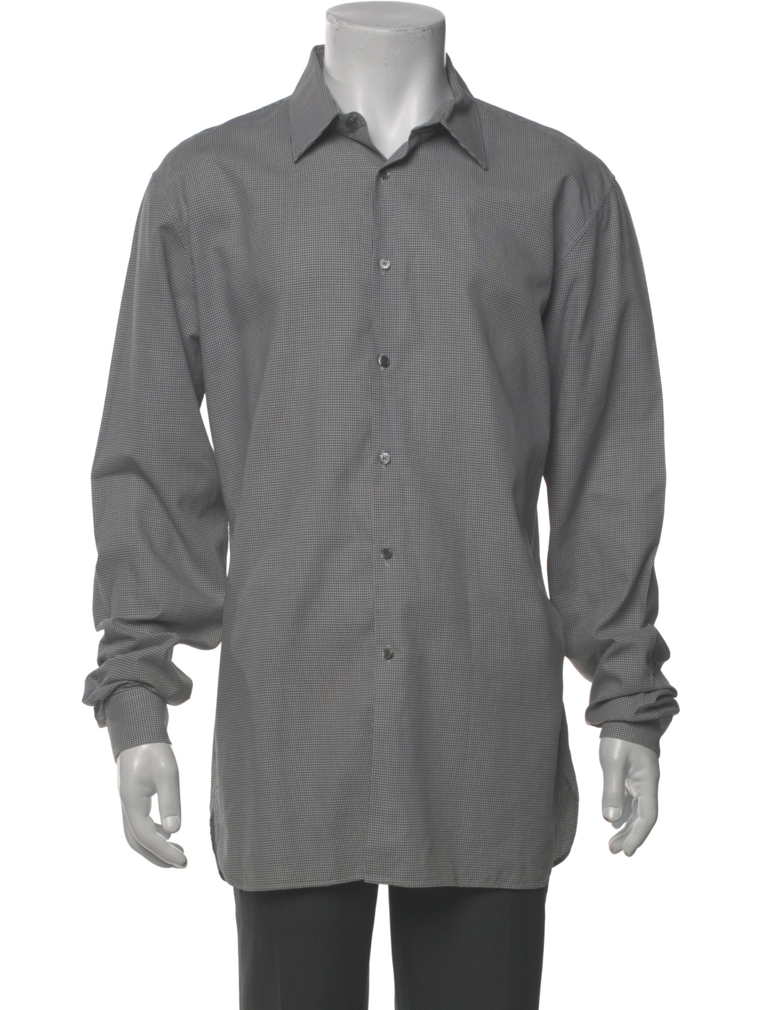Burberry London Plaid Print Long Sleeve Shirt