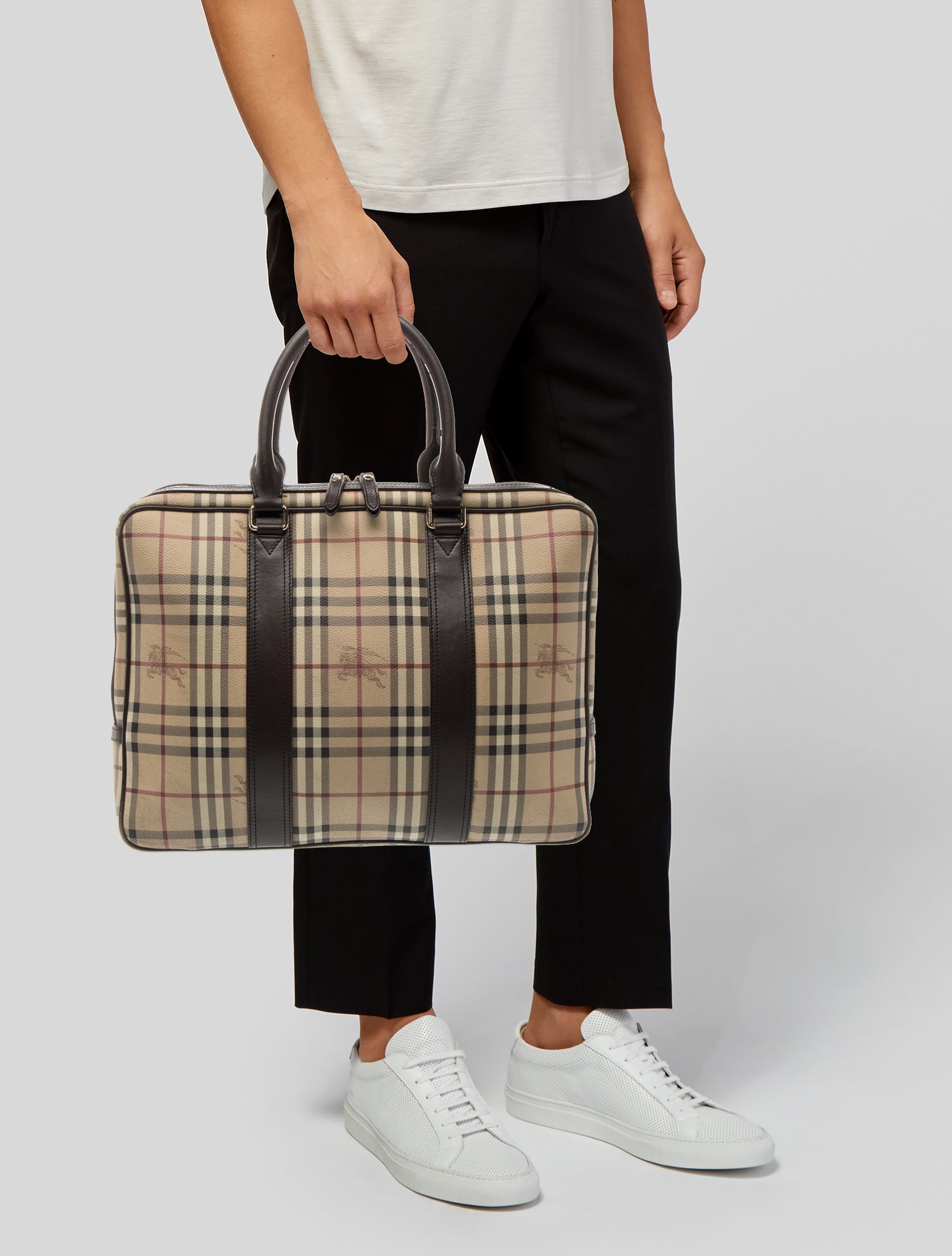 Burberry Haymarket Check Briefcase