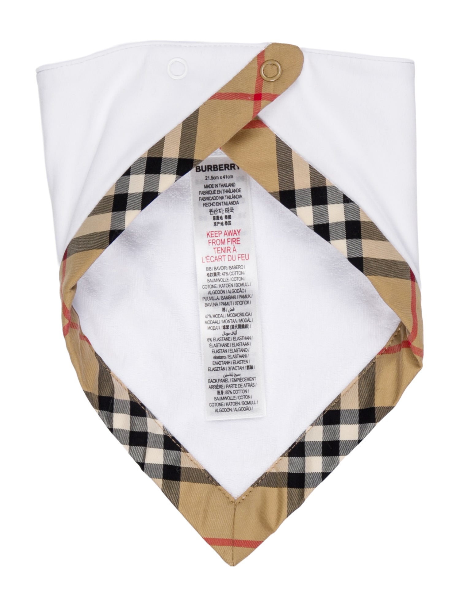 Burberry Infant Boys' Nova Check Bib