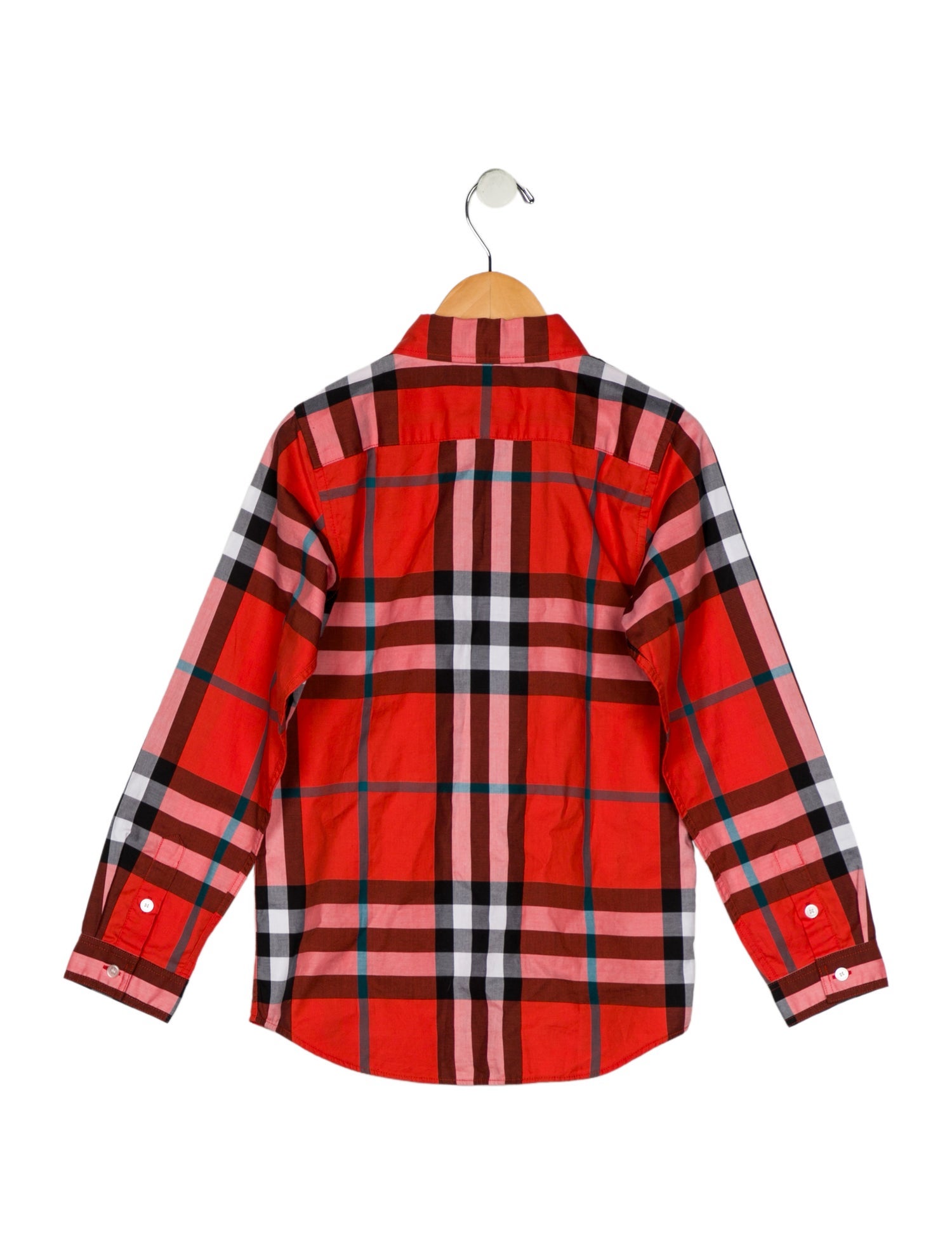 Burberry Boys Pattern Printed Button-Up Dress Shirt