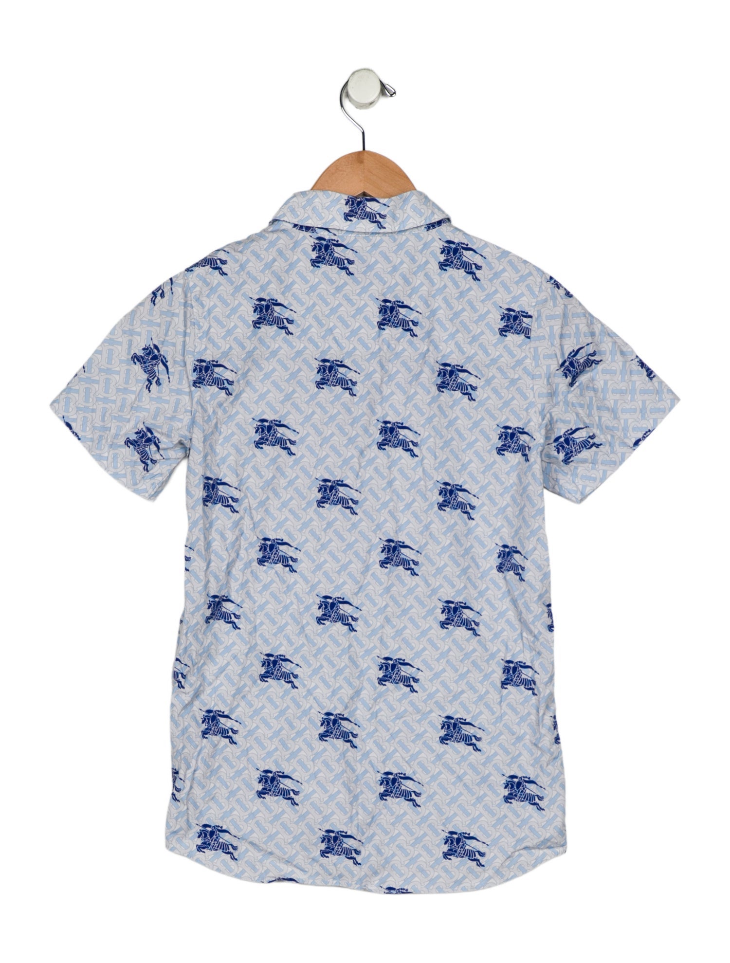 Burberry Boys' Monogram Short Sleeve Button Up Shirt