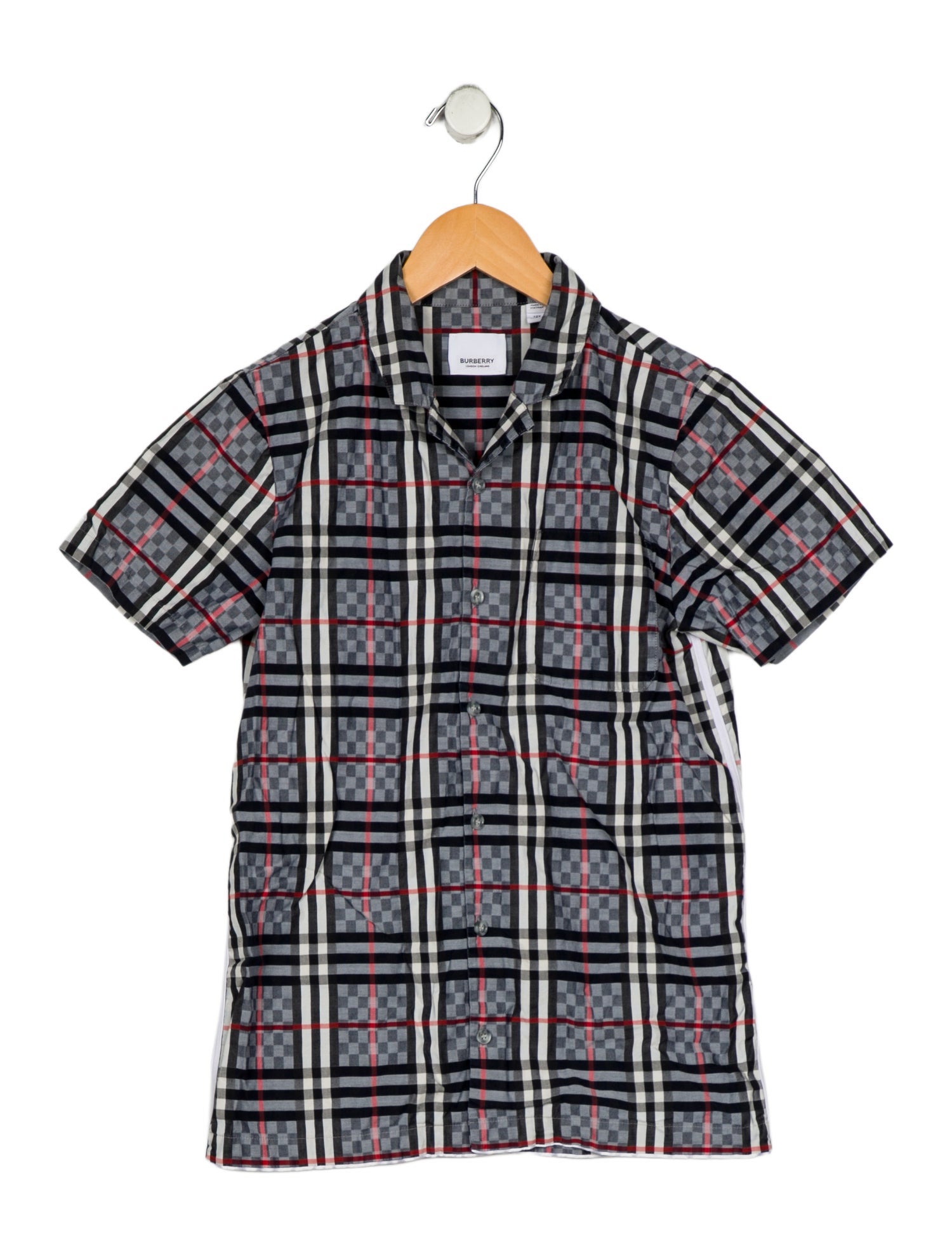 Burberry Boys Pattern Printed Button Up Shirt