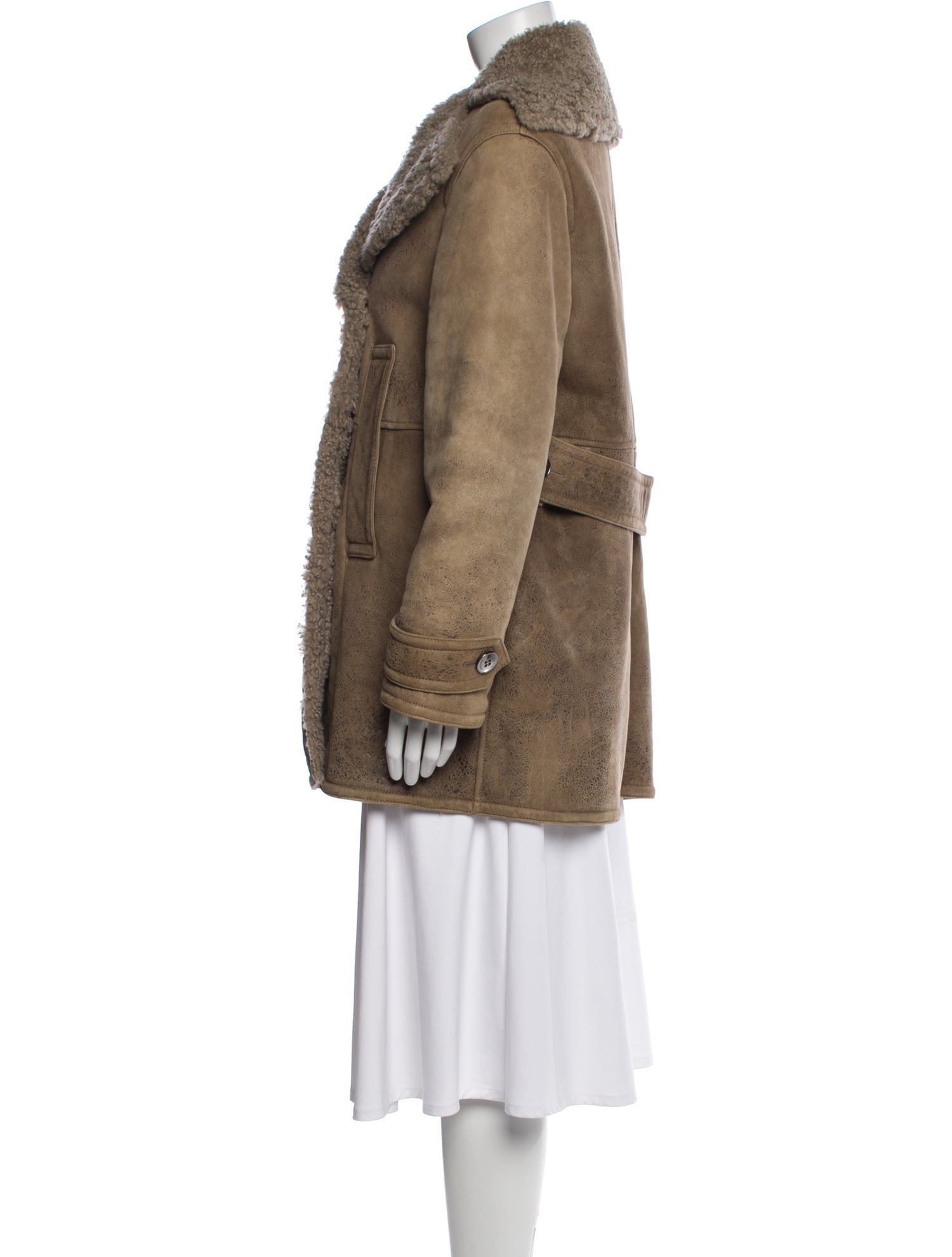 Burberry London Shearling Fur Coat