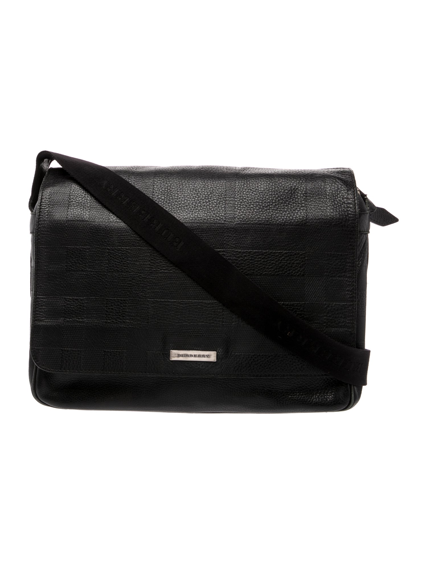 Burberry Leather Messenger Bag