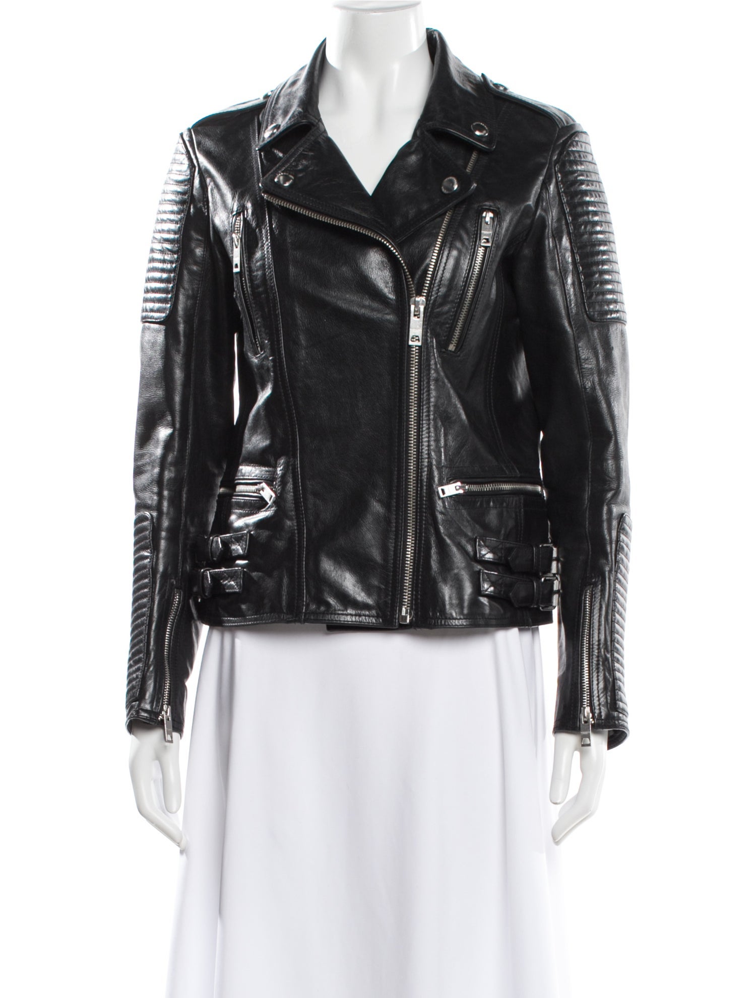 Burberry Brit Leather Biker Jacket