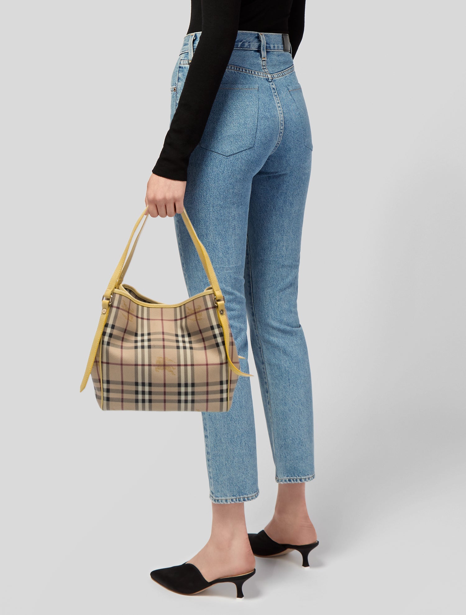 Burberry Haymarket Check Bucket Bag