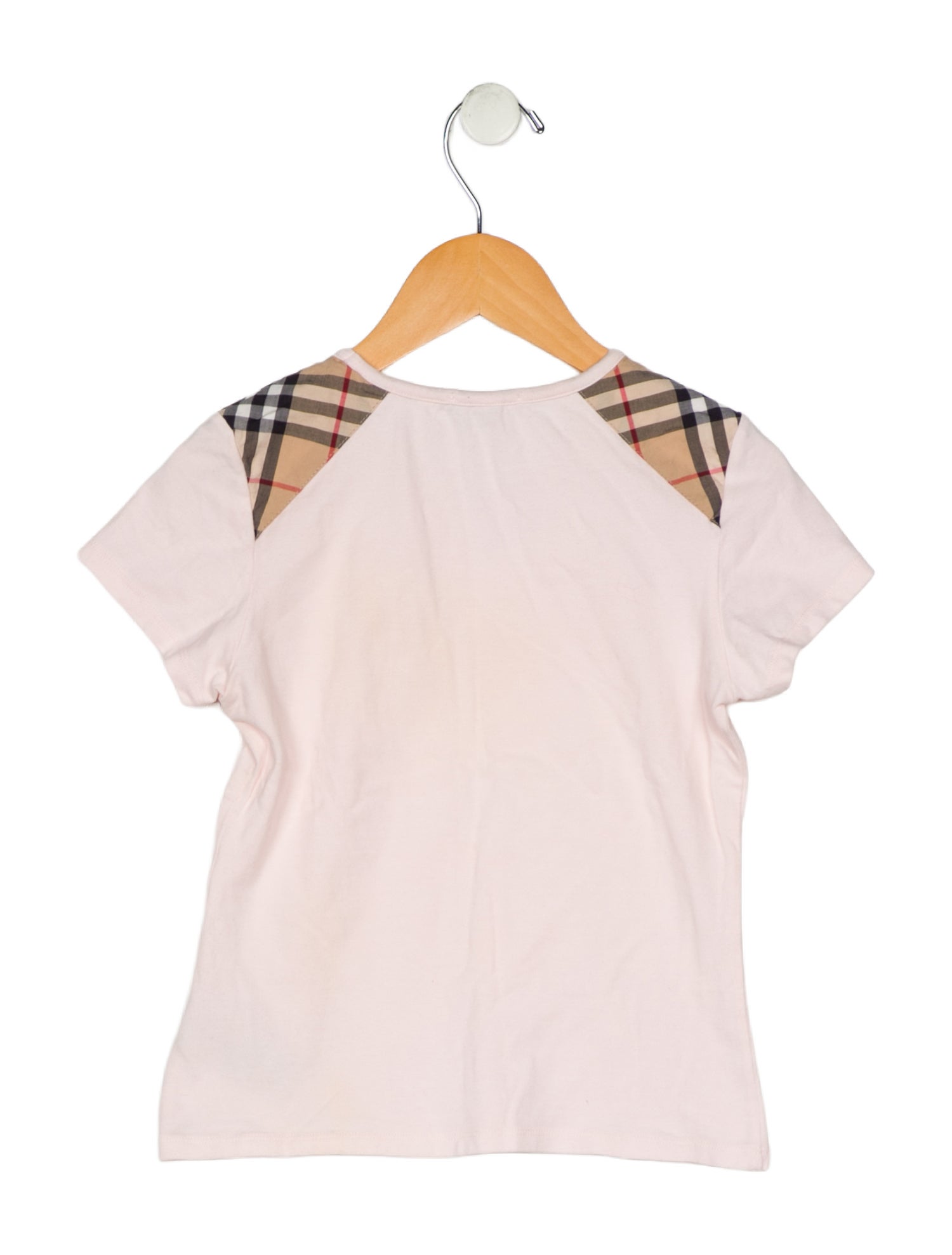 Burberry Cotton pink and neutral patterned casual short sleeve T-shirt