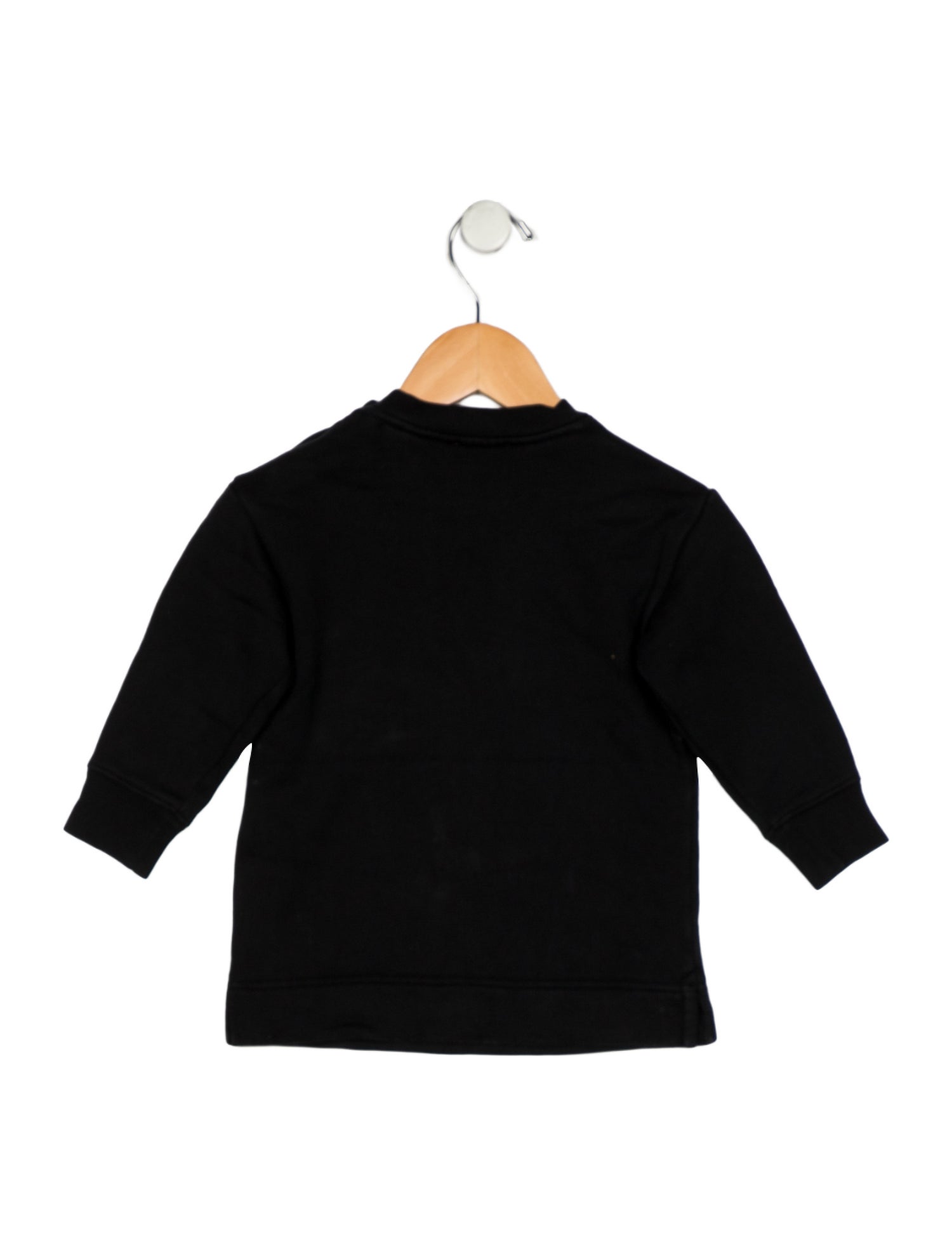 Burberry Cotton black and multicolor patterned graphic sweatshirt