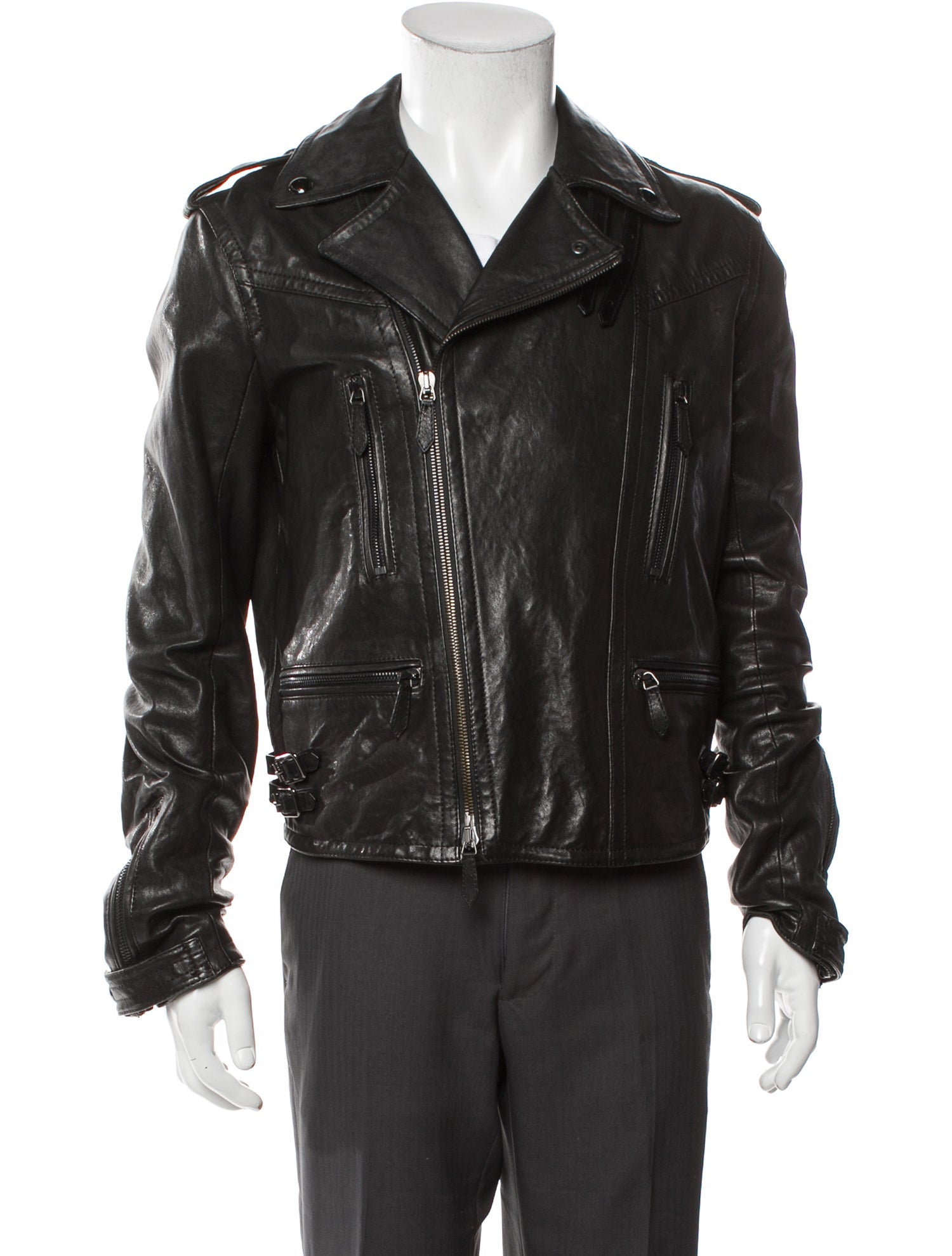 Burberry London Lambskin Long Sleeve Western Shirt