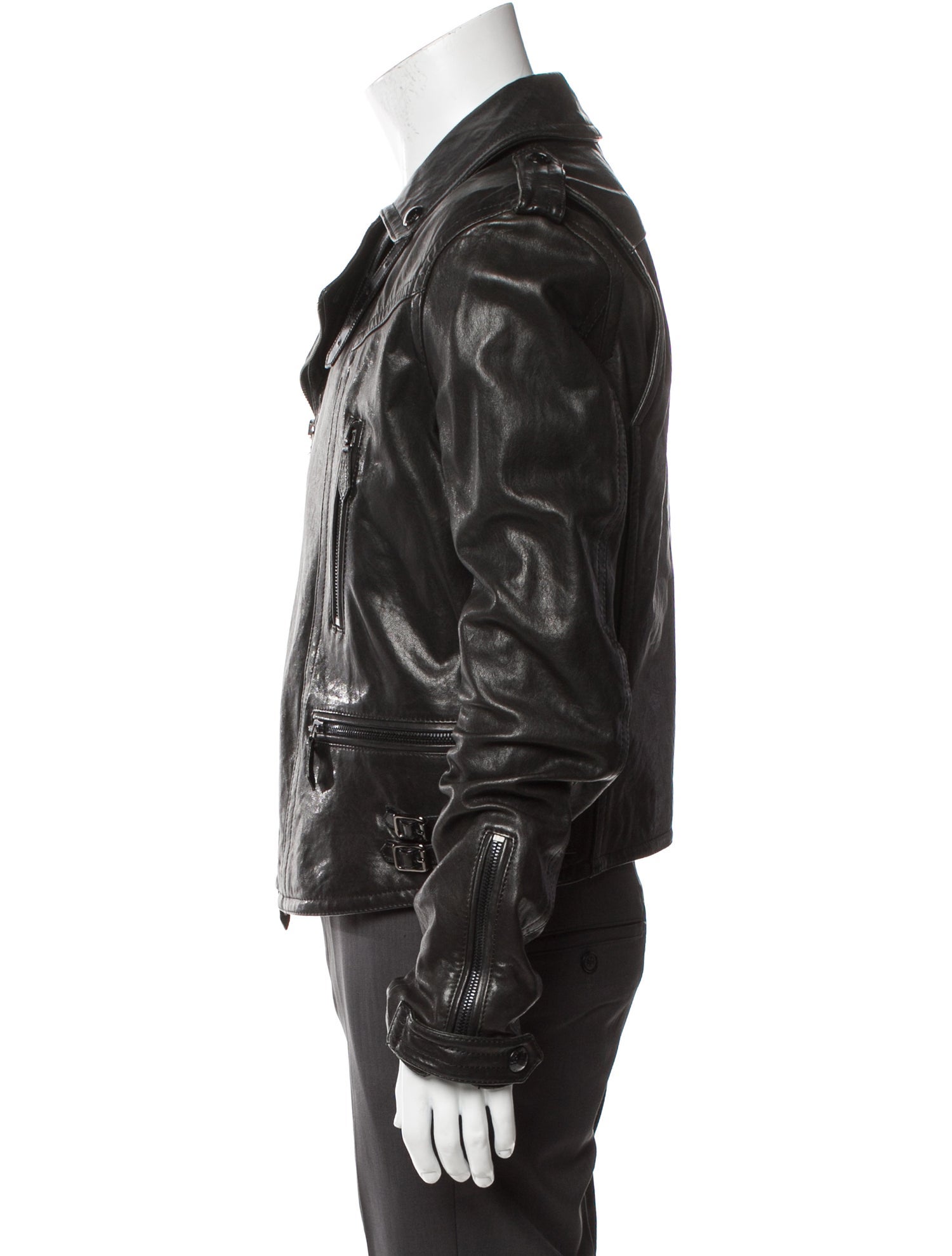 Burberry London Lambskin Long Sleeve Western Shirt