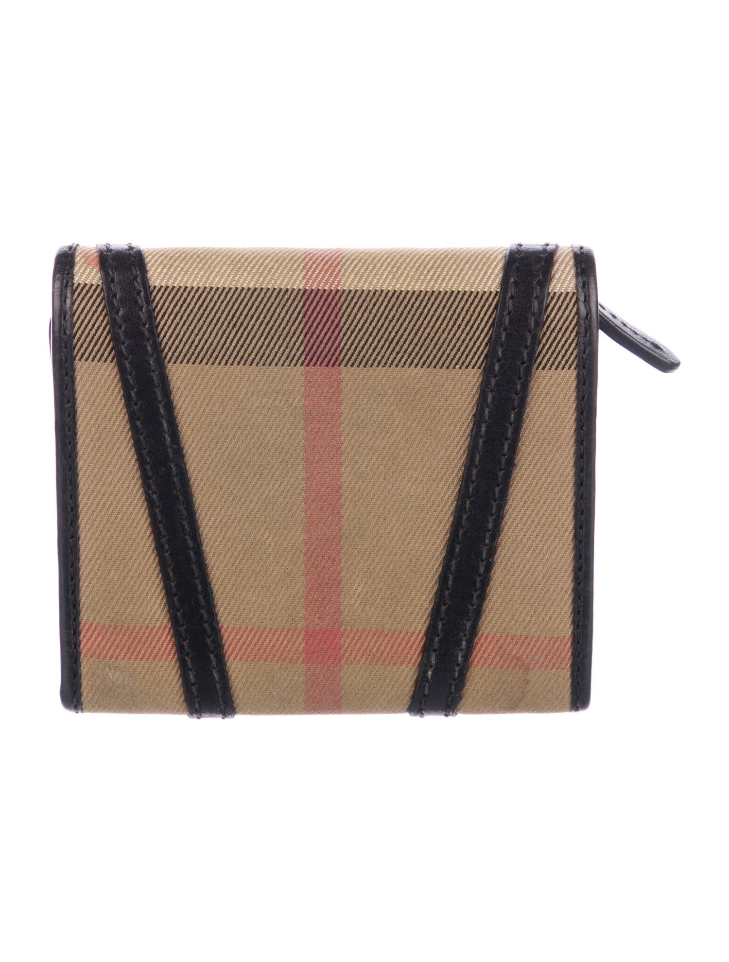 Burberry House Check Pattern Canvas Wallet