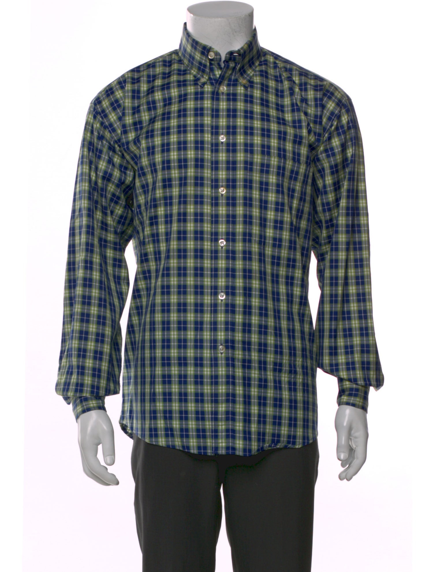 Burberry London Plaid Print Long Sleeve Shirt
