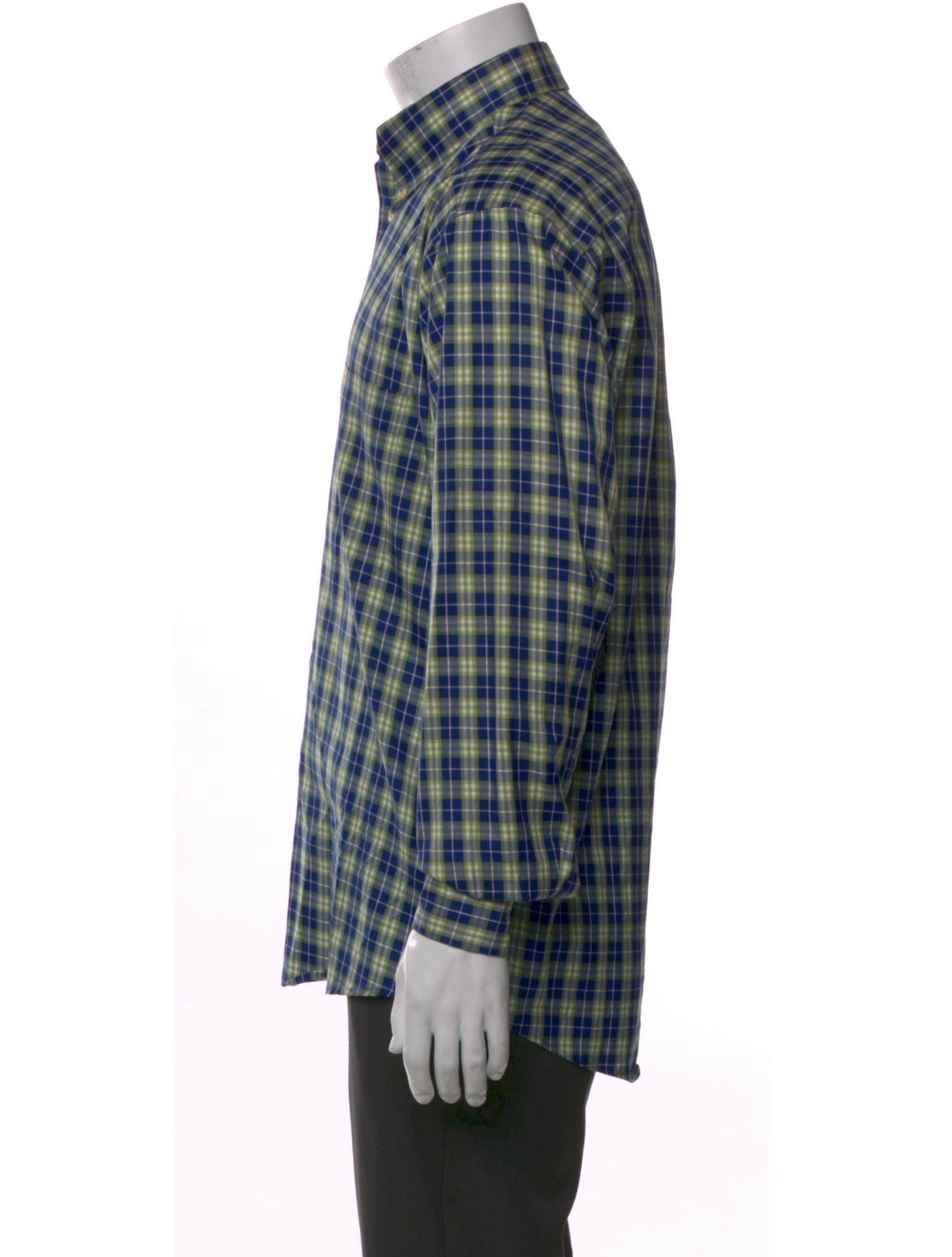Burberry London Plaid Print Long Sleeve Shirt